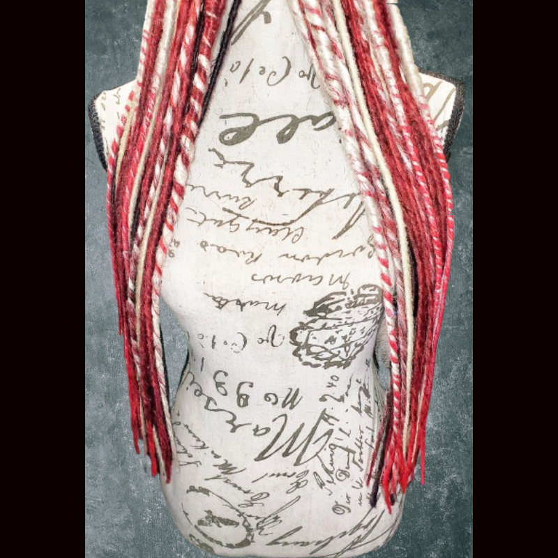 'Red Hot Baddie' Dread Pigtails
