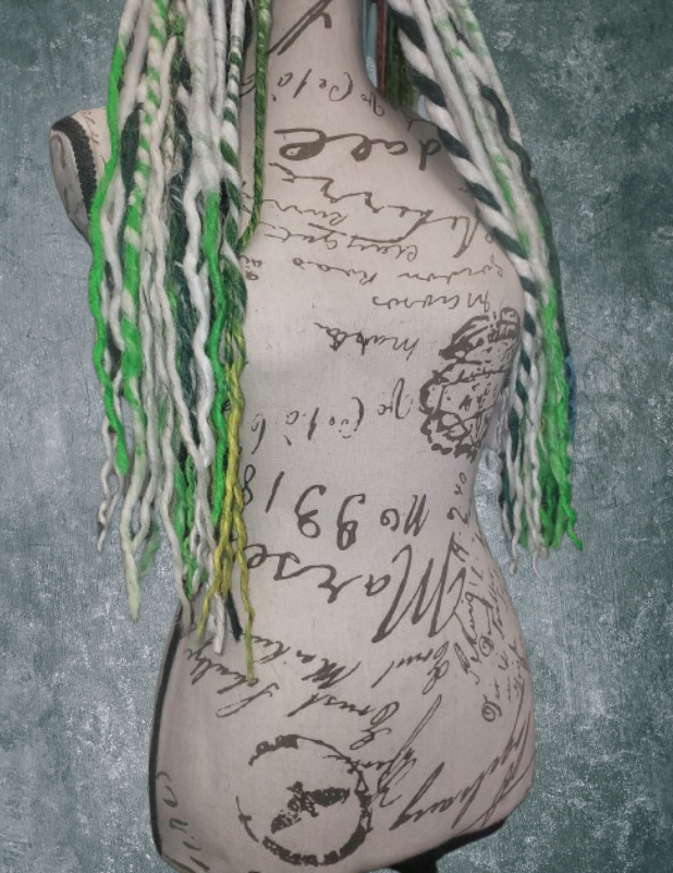 UV Reactive/ Glow In The Dark 'Meta' Dread Pigtails