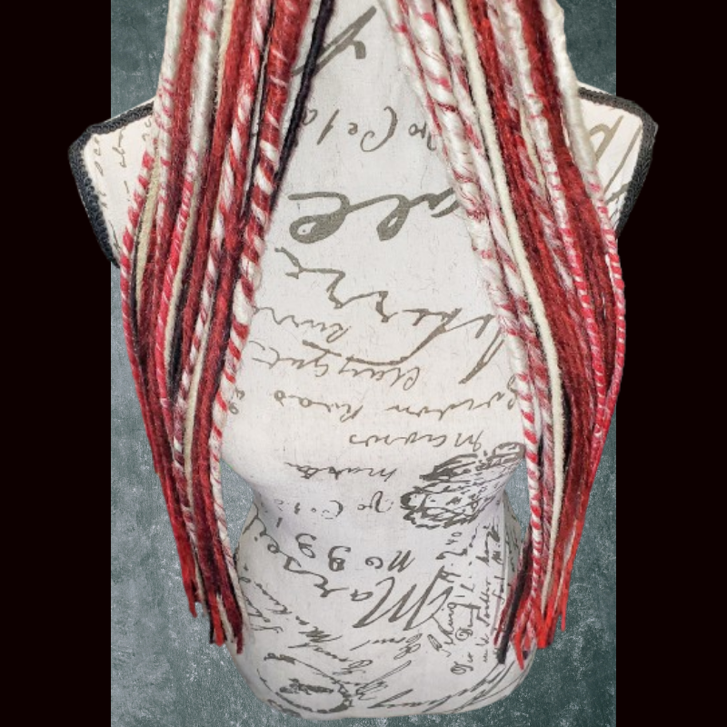 'Red Hot Baddie' Dreadfall Pigtails