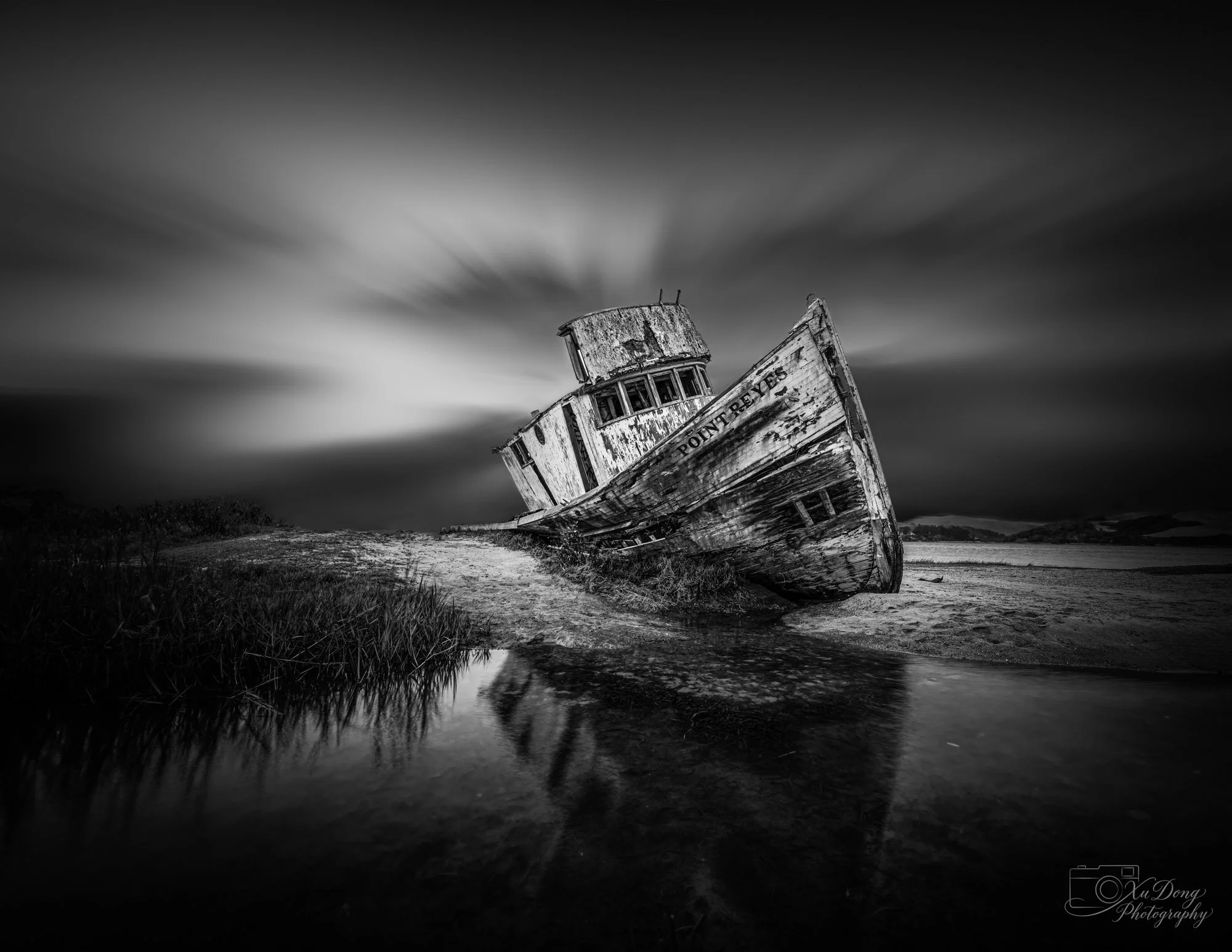 Historic Point Reyes shipwreck along the coas