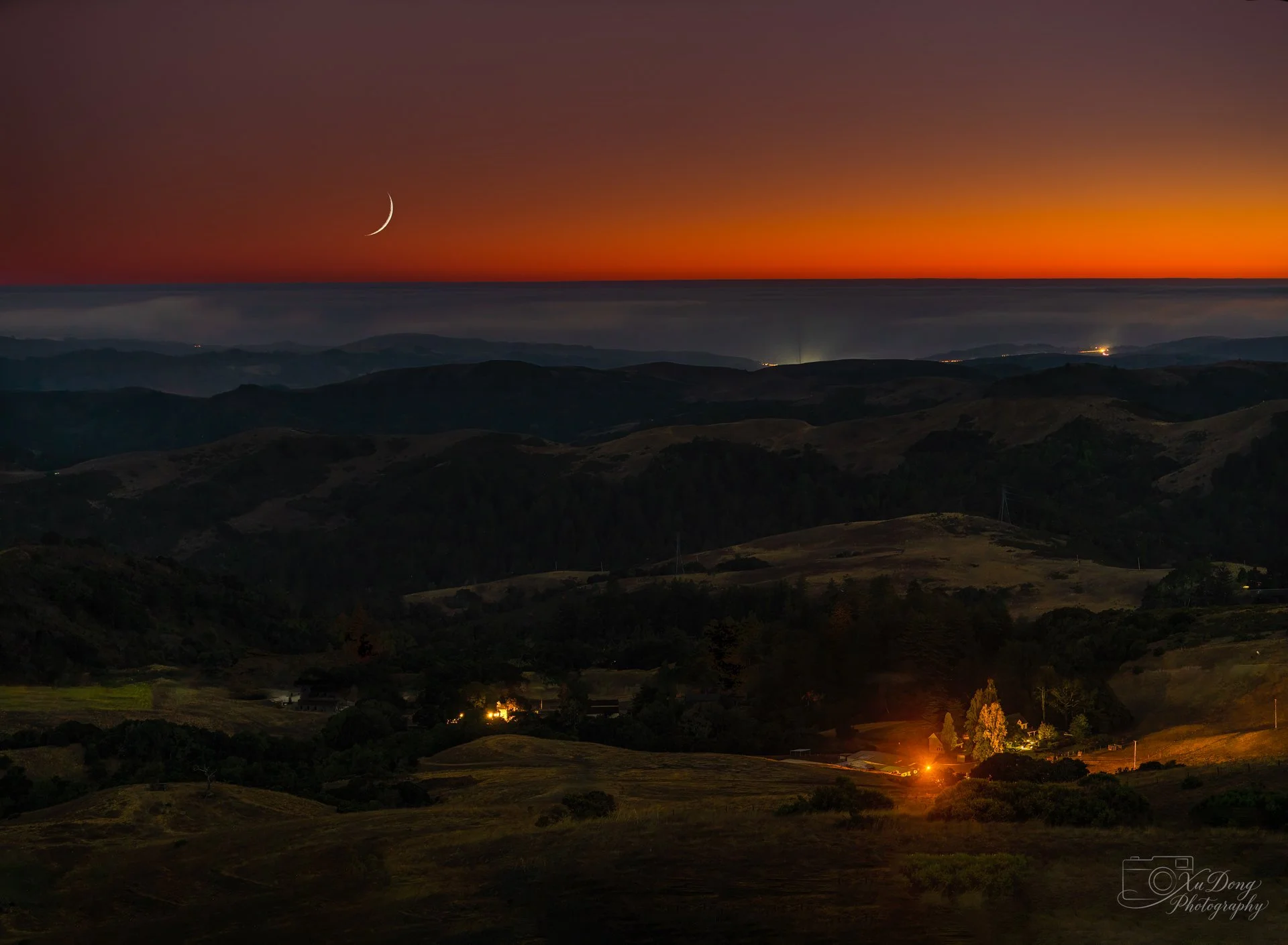 Foggy ridges of the Santa Cruz Mountains