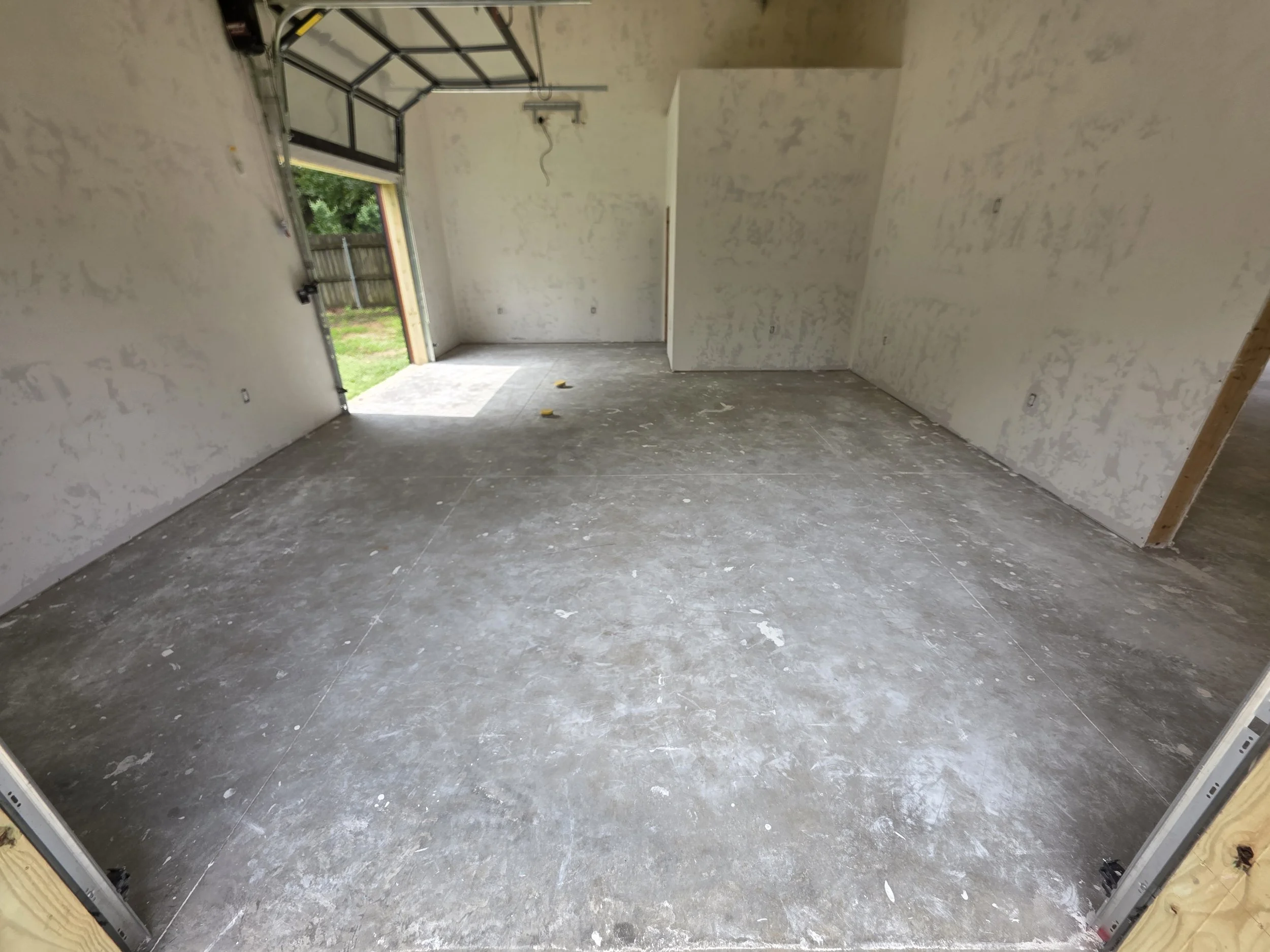 Concrete is more difficult to clean than epoxy coatings.