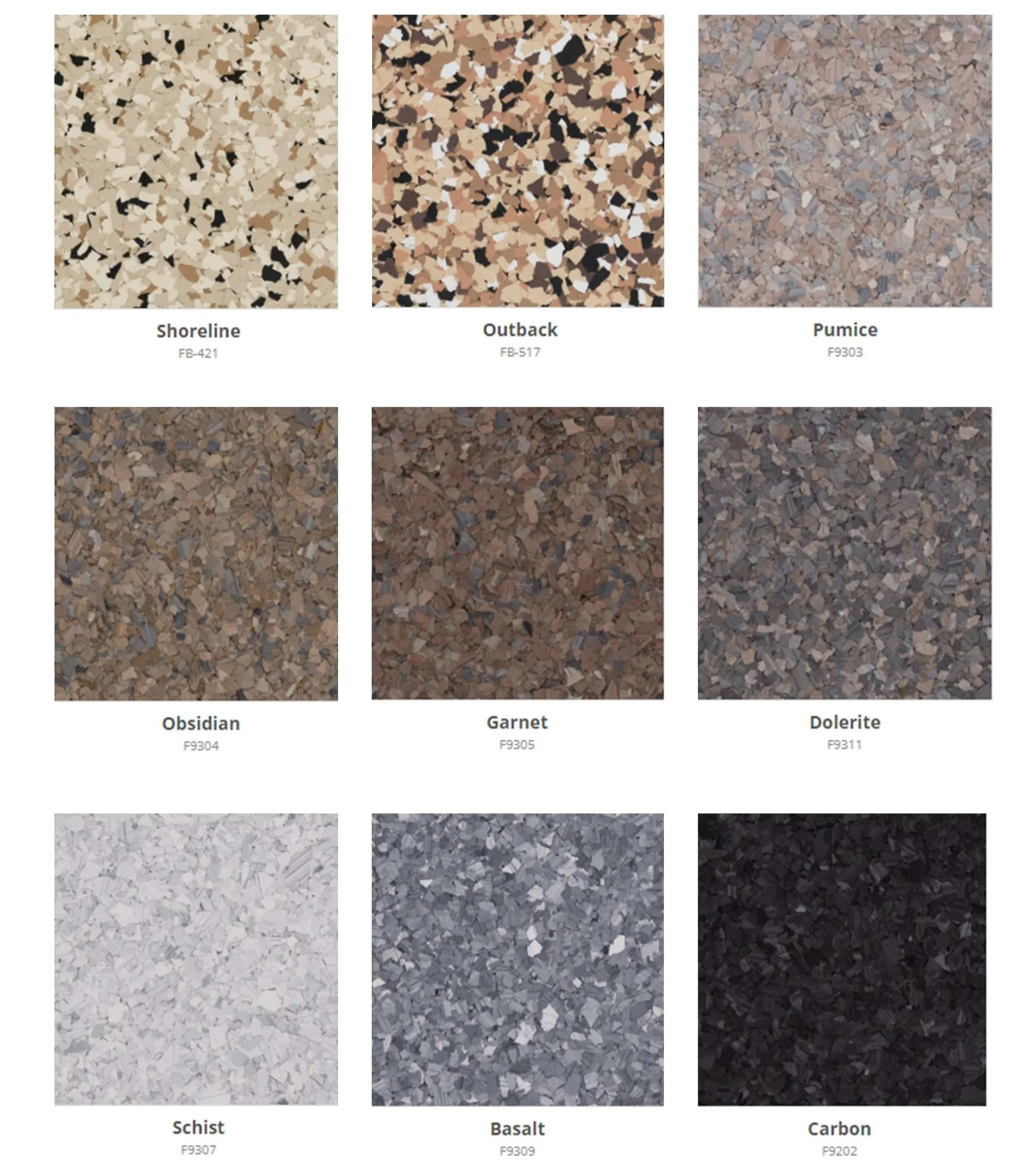 Popular Flake Color Schemes 2