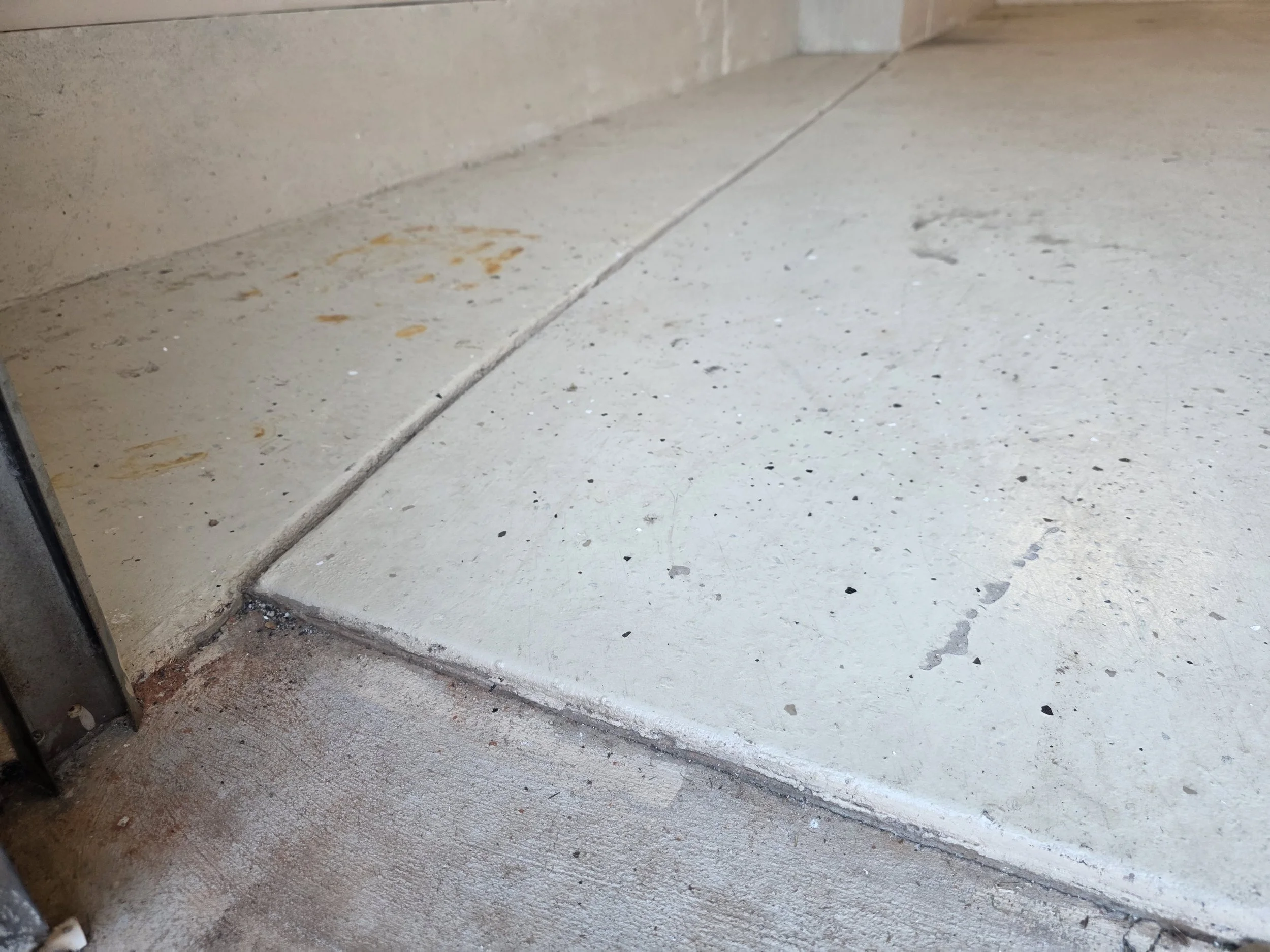 Before photo of Stains and Flaking coating