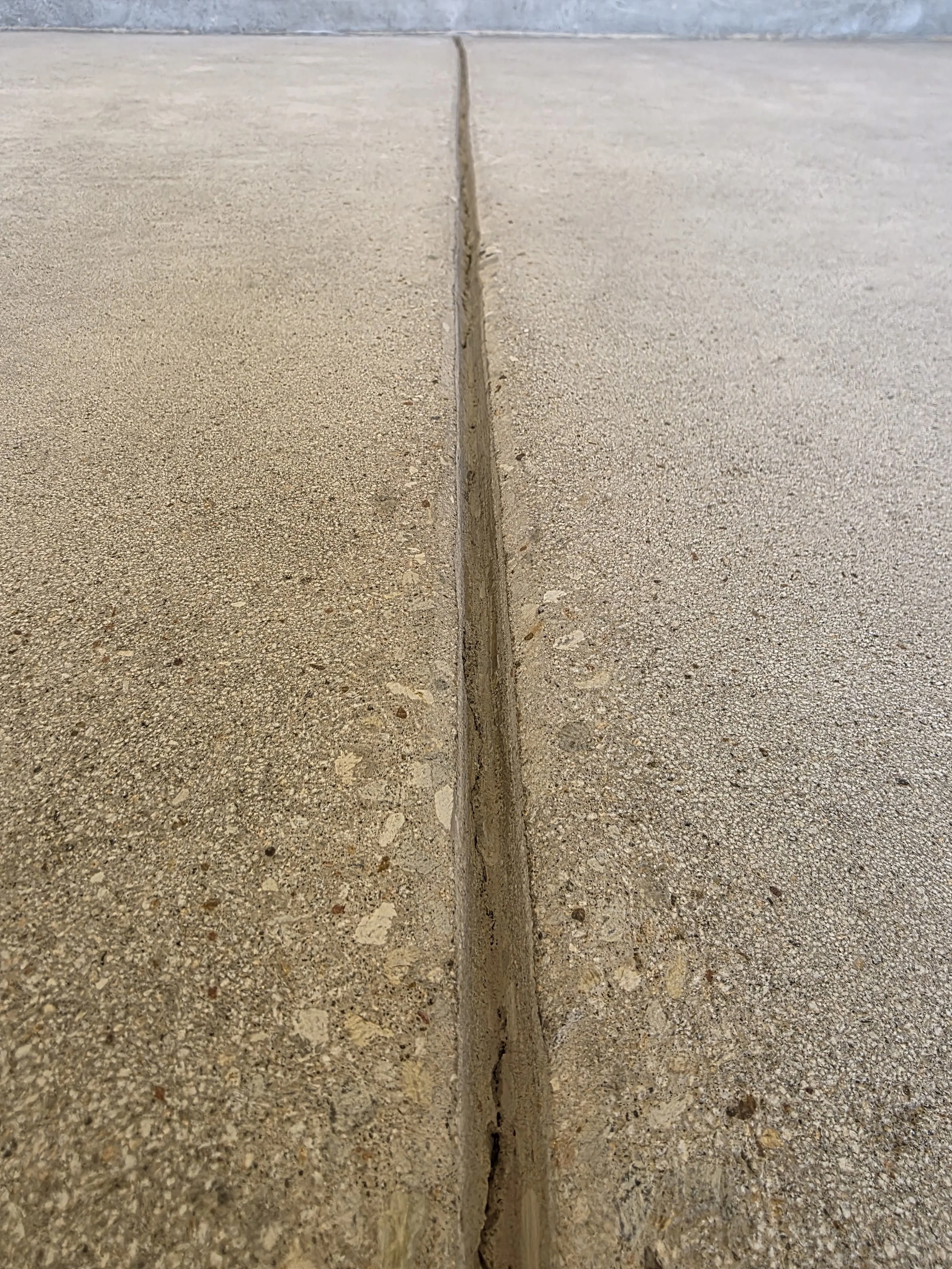 Phase 1 - Expansion Joint is cleaned out and ground with diamond blade. 