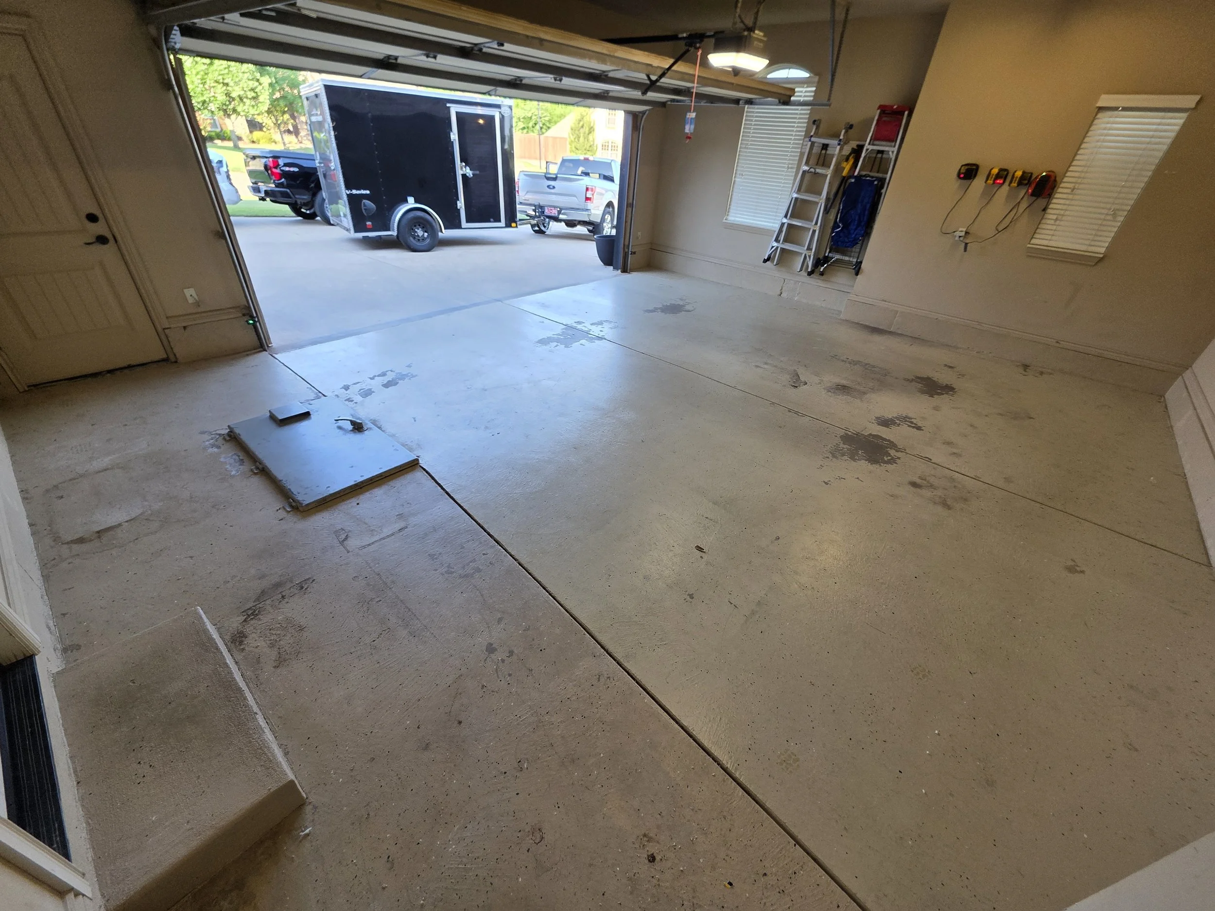 Wide shot of before photo