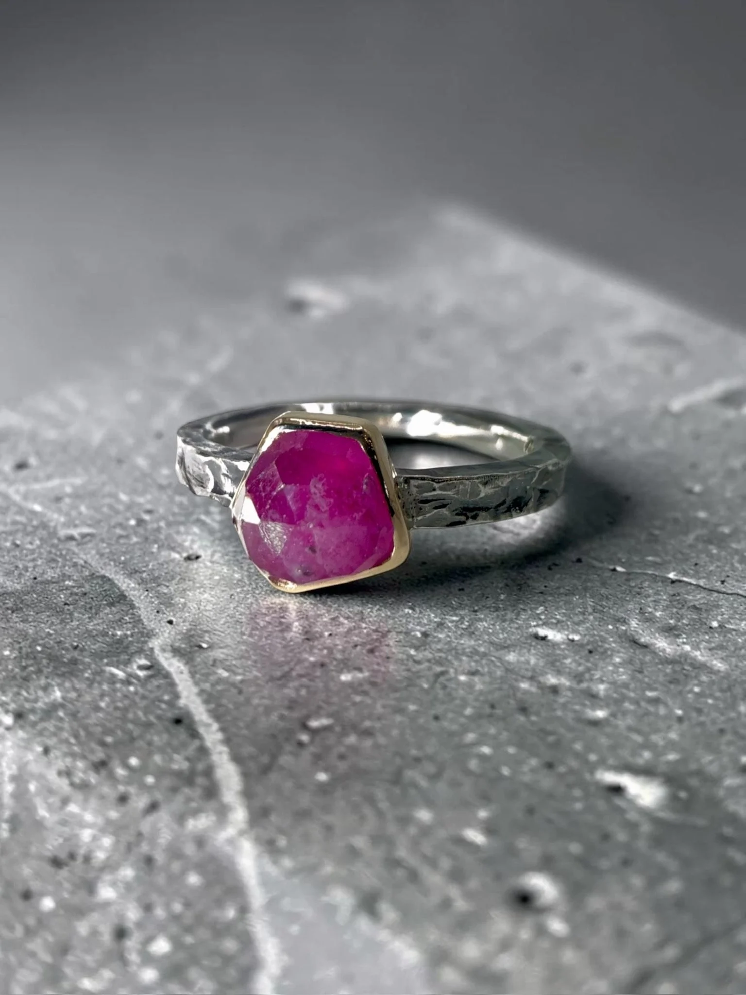 Handcrafted Rubellite Tourmaline Ring