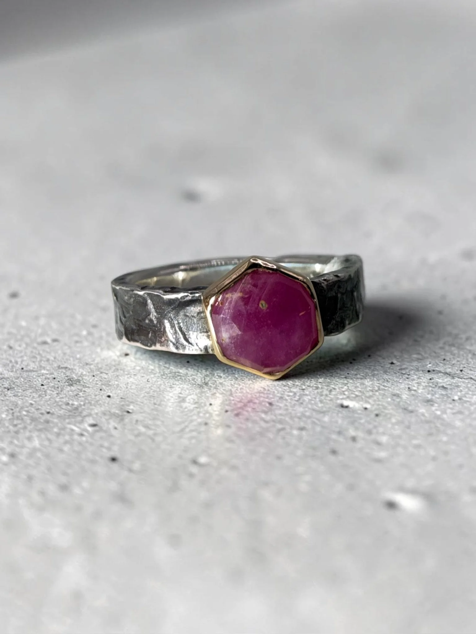 Handcrafted Rubellite Tourmaline Ring