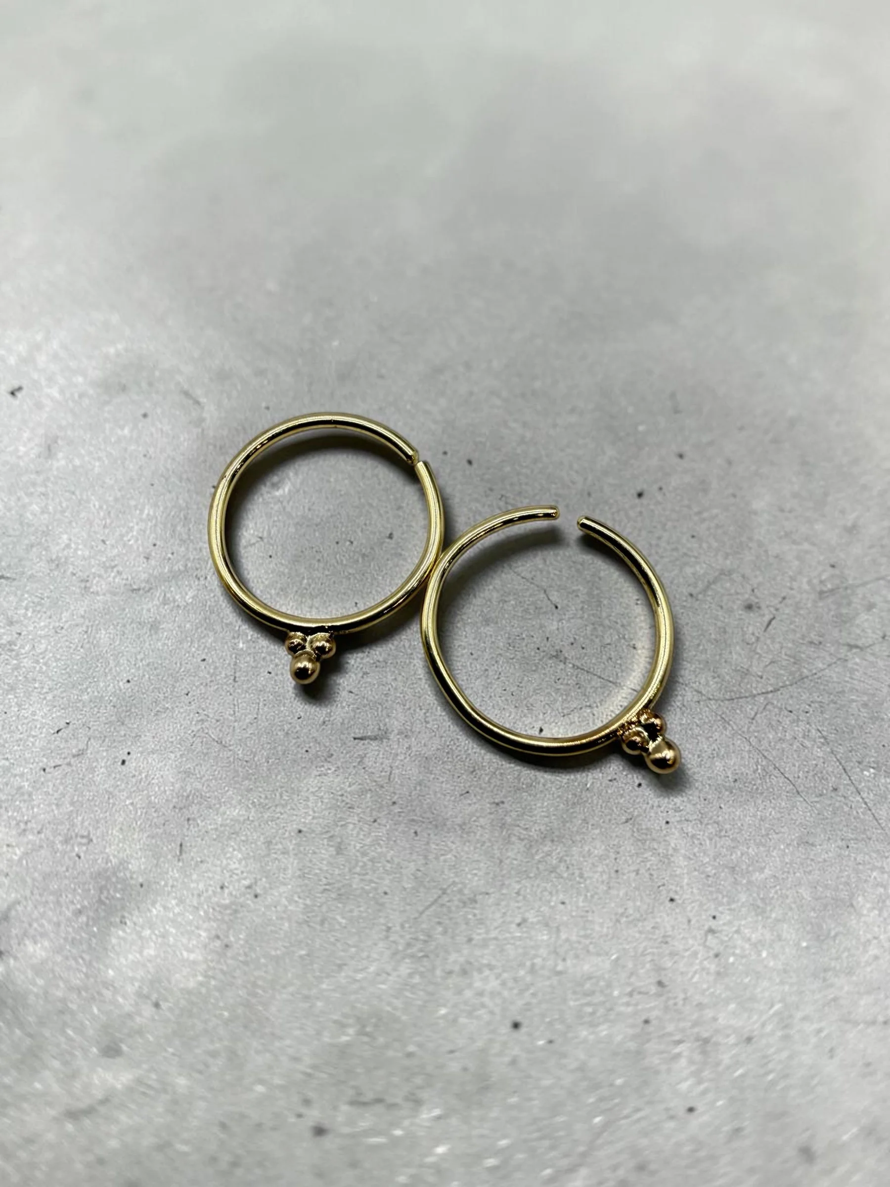 18K Yellow Gold Gopi Hoop Earrings