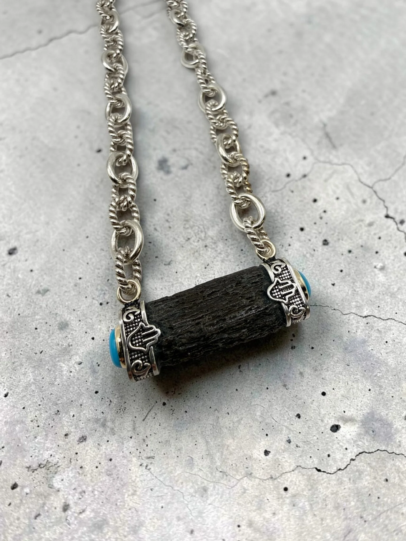 Handcrafted Fossil Pendant Necklace