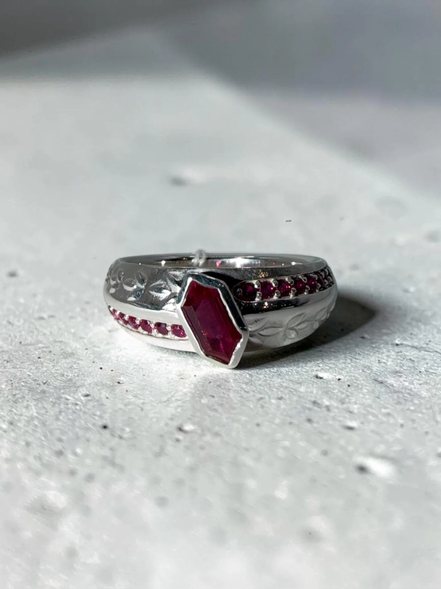 Handcrafted Ruby Ring