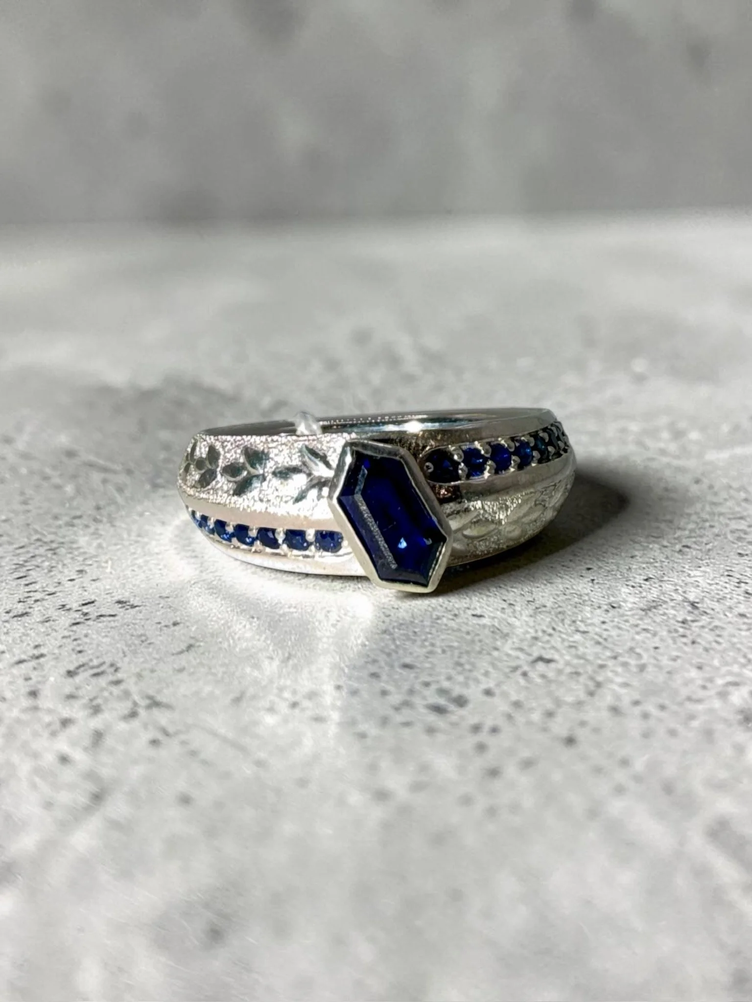 Handcrafted Sapphire Ring