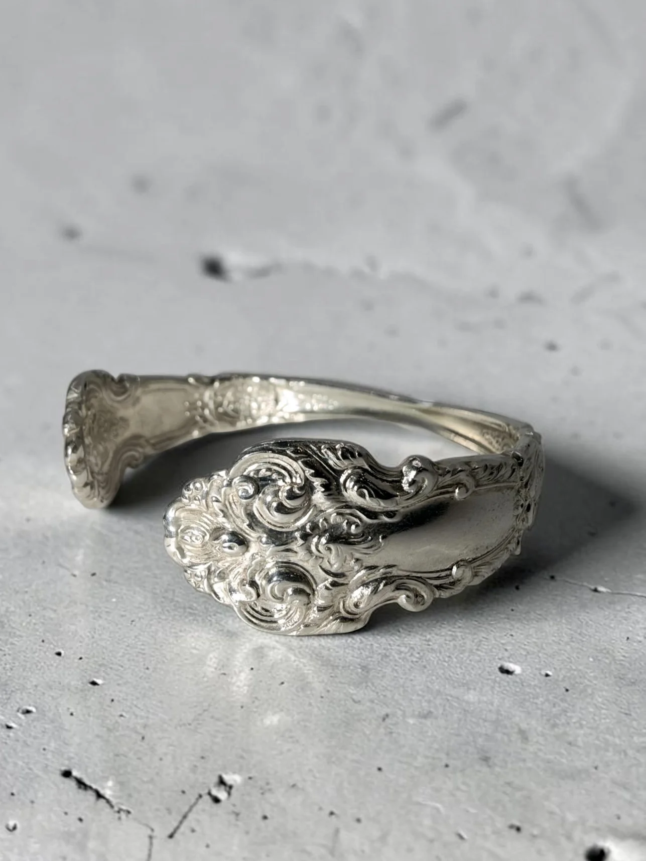 Sterling Silver Spoon Bangle