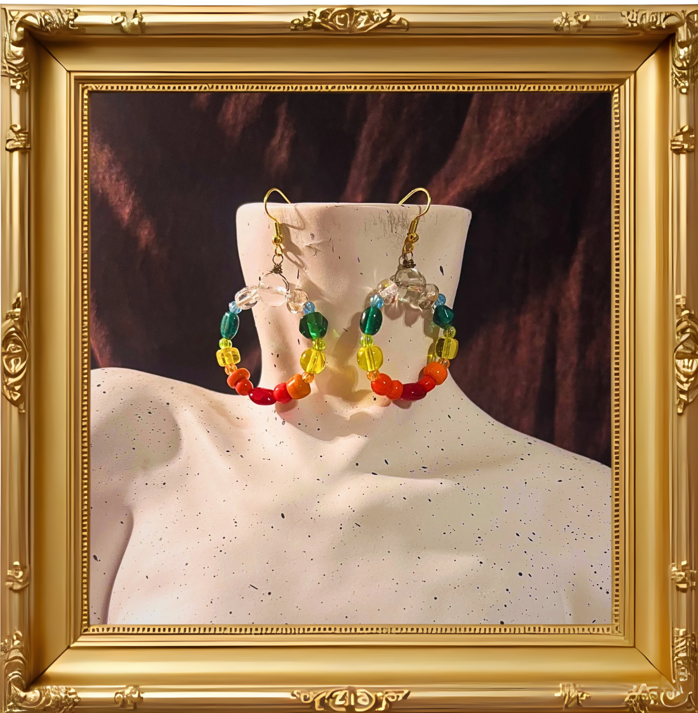 "Scoville Scale" dangle earrings