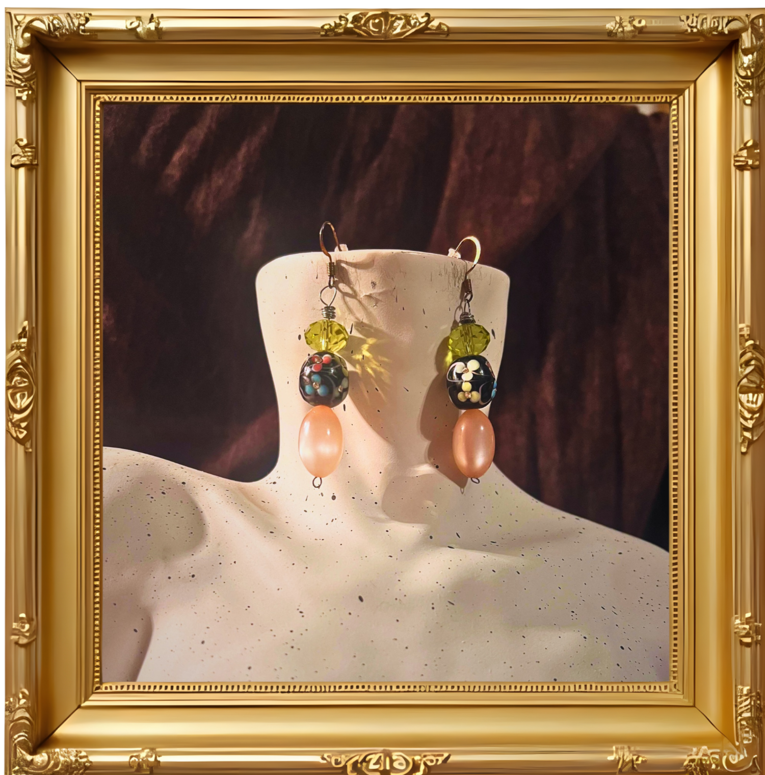 "Sparkling Spring" dangle earrings