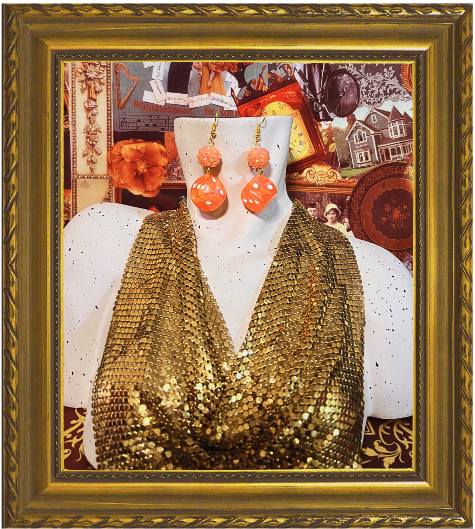 "Fresh Squeeze" dice earrings