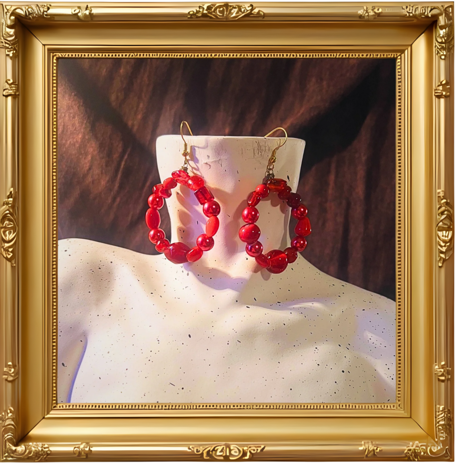 "Persephones Vice" dangle earrings