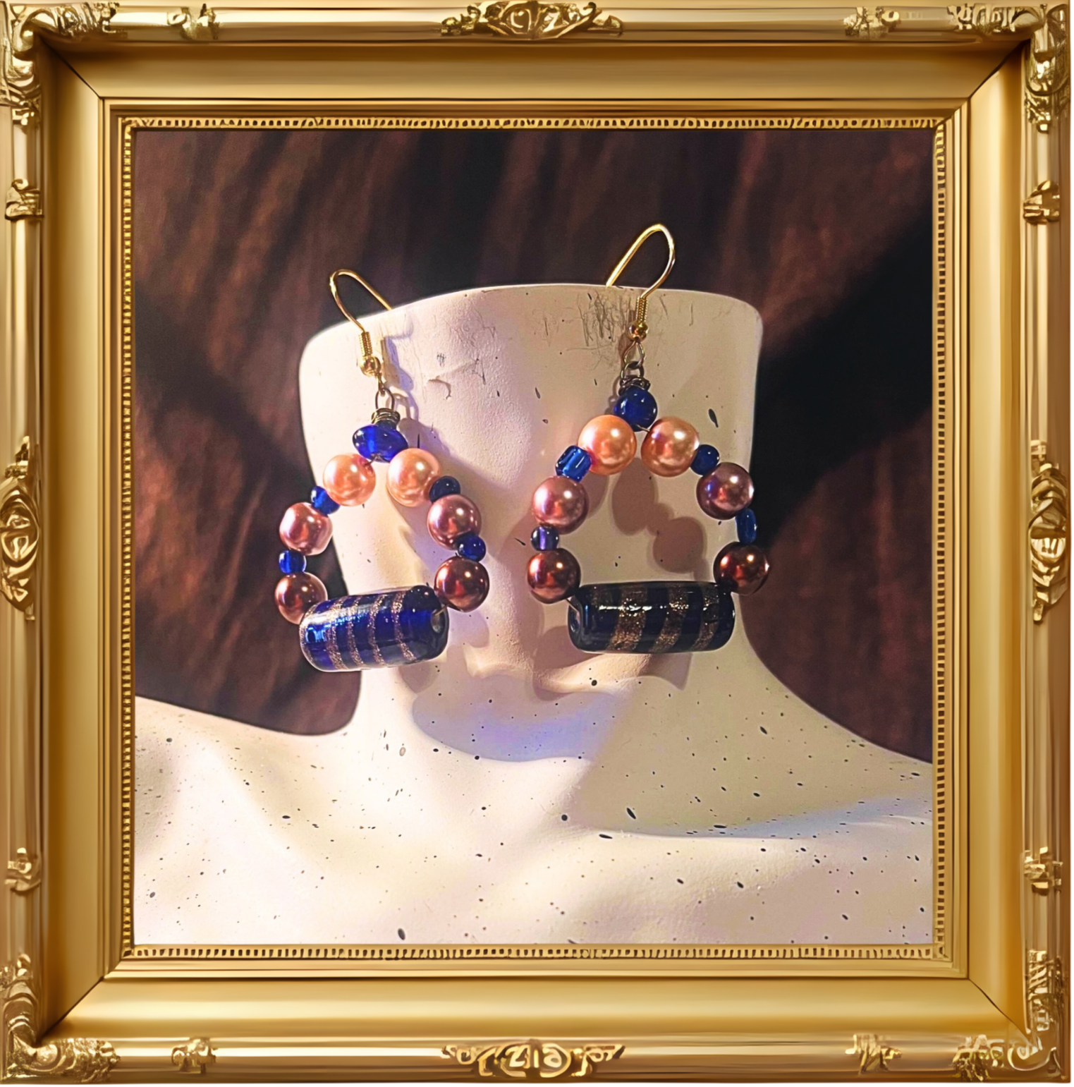 "Oceans Dawn" dangle earrings