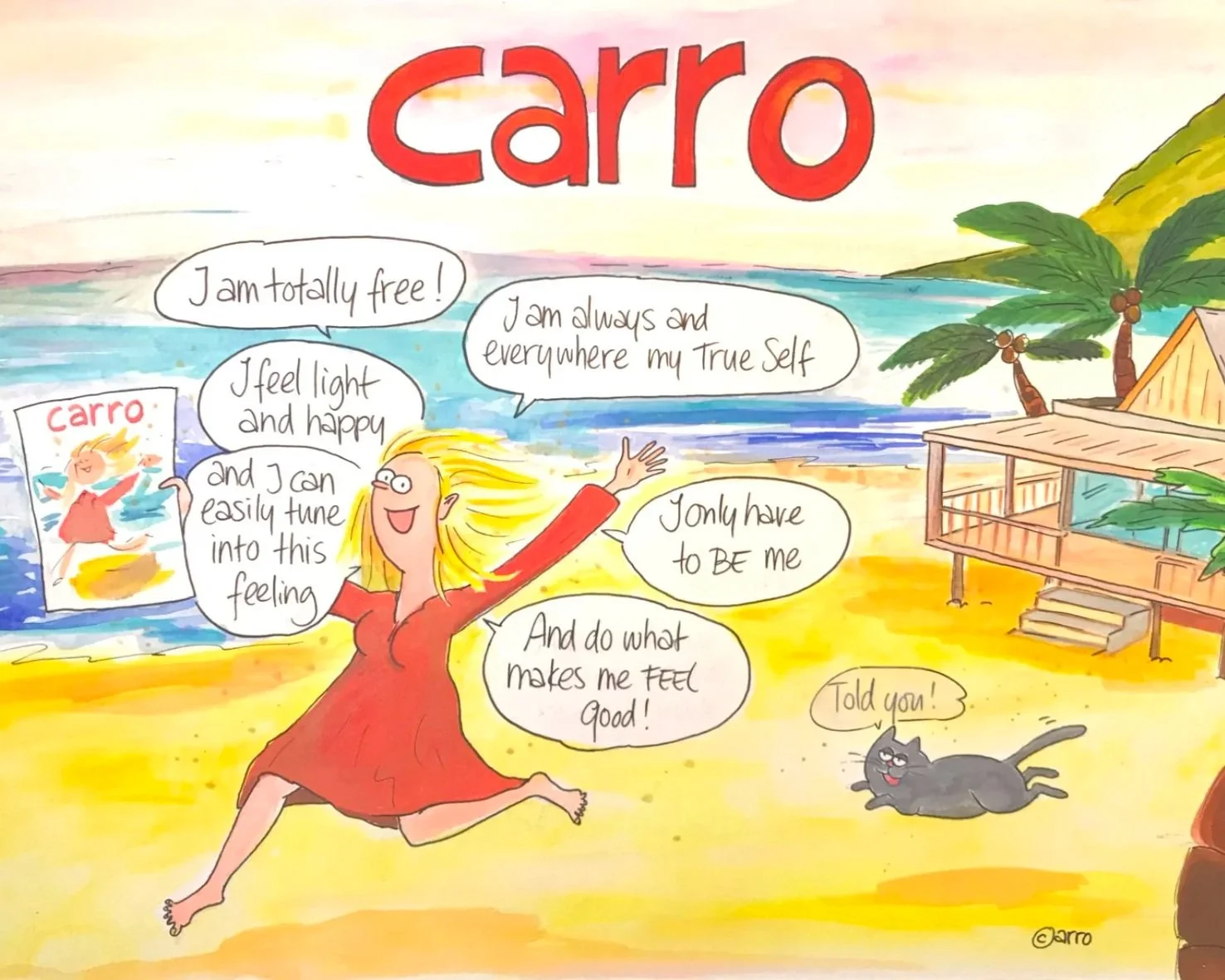 Soul Selfie intuitive drawing by Carro