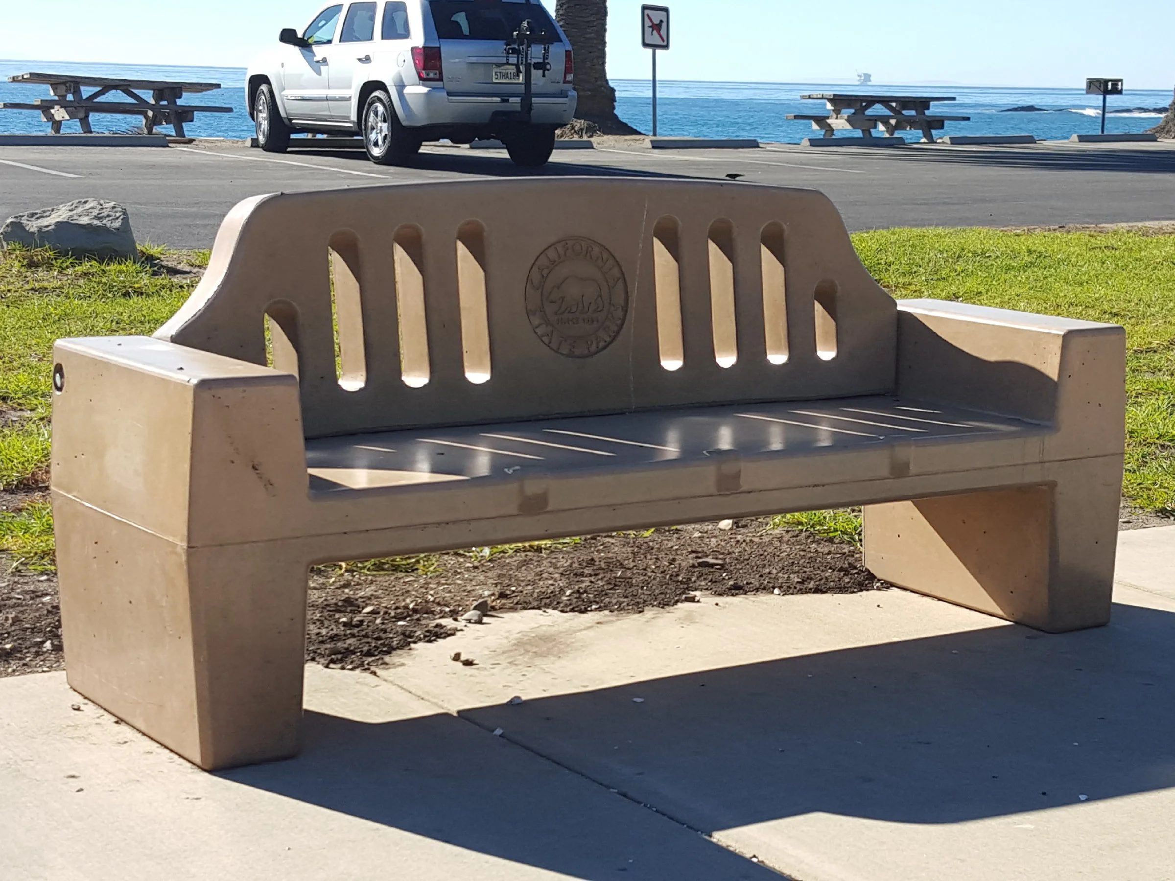 #418SK - Slotted Back Bench