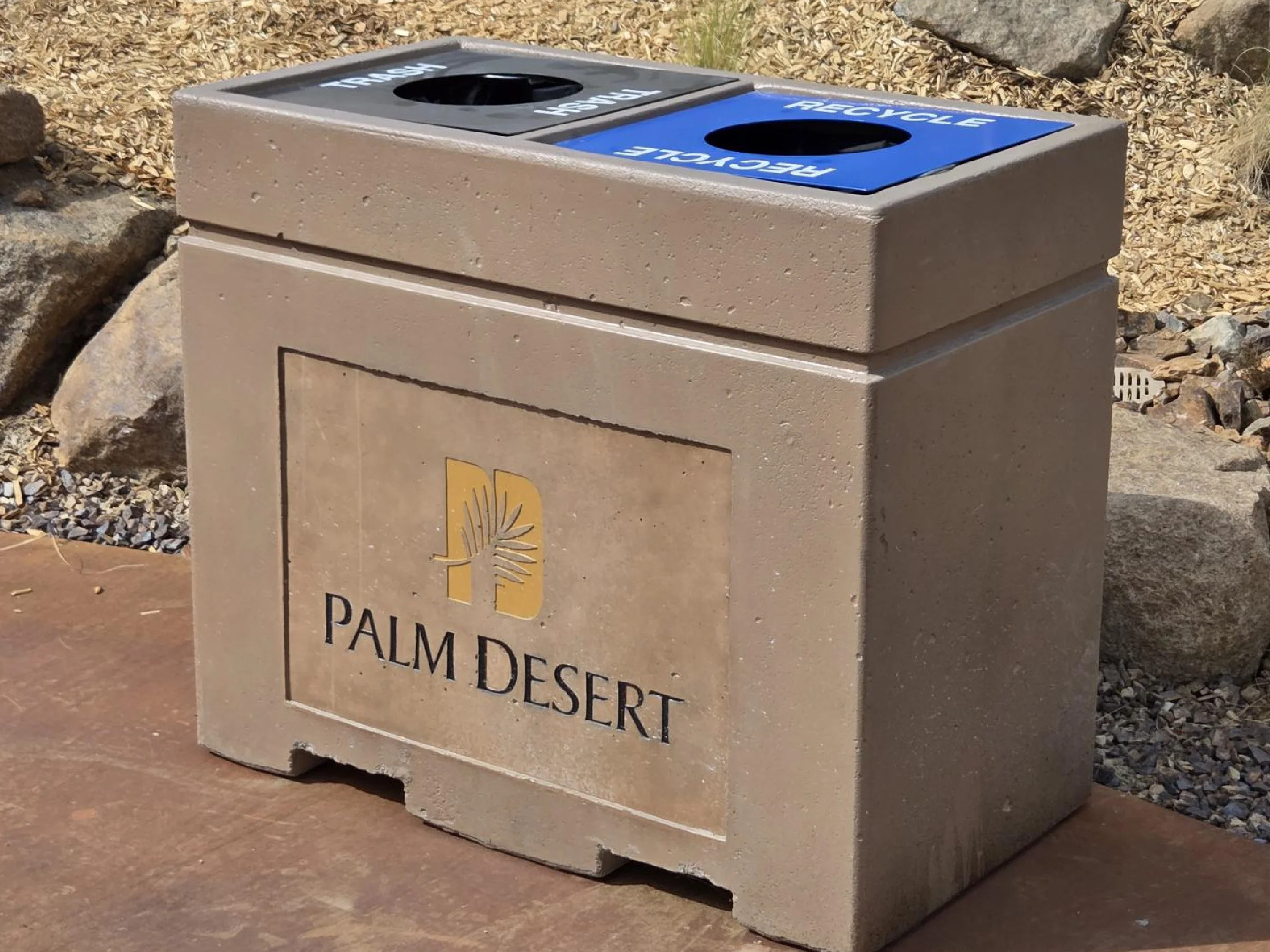 #519 - Dual Trash Receptacle, small