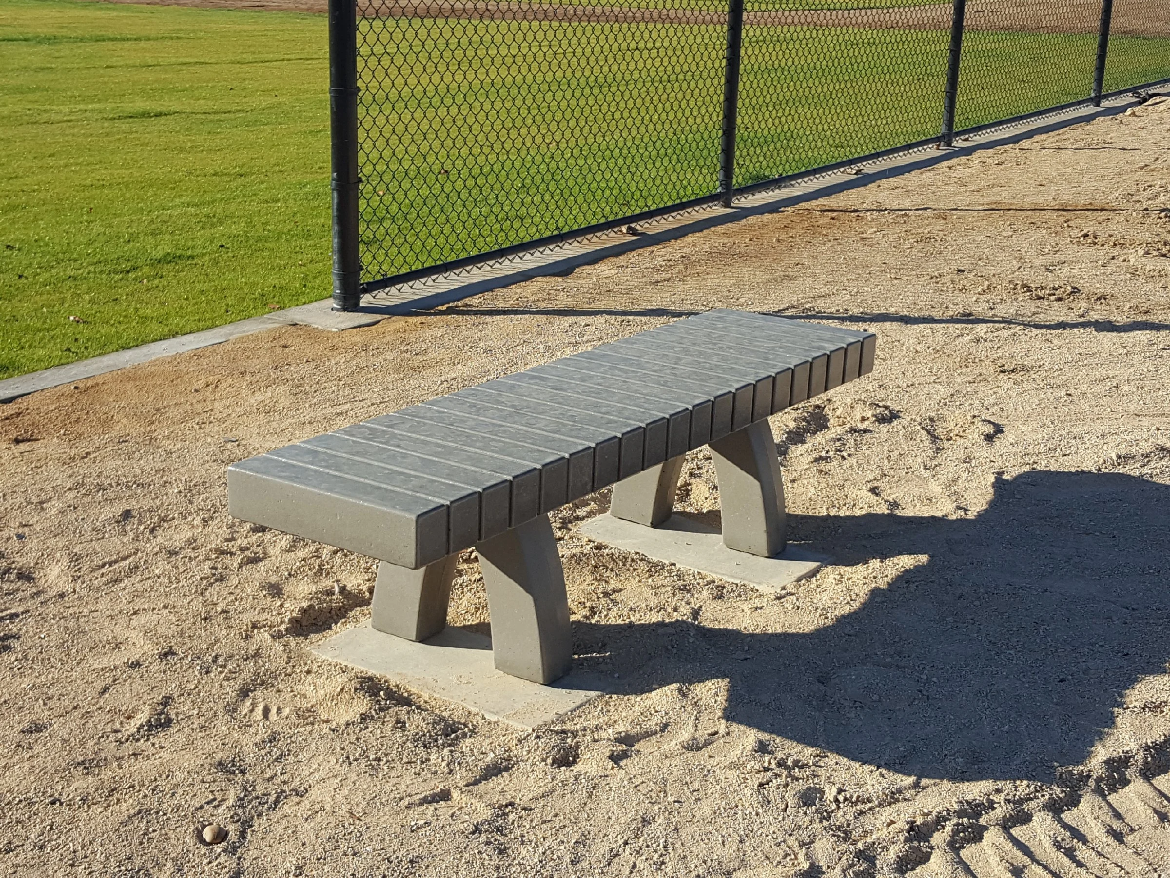 #421 - Flat Bench with linear reliefs, 72"