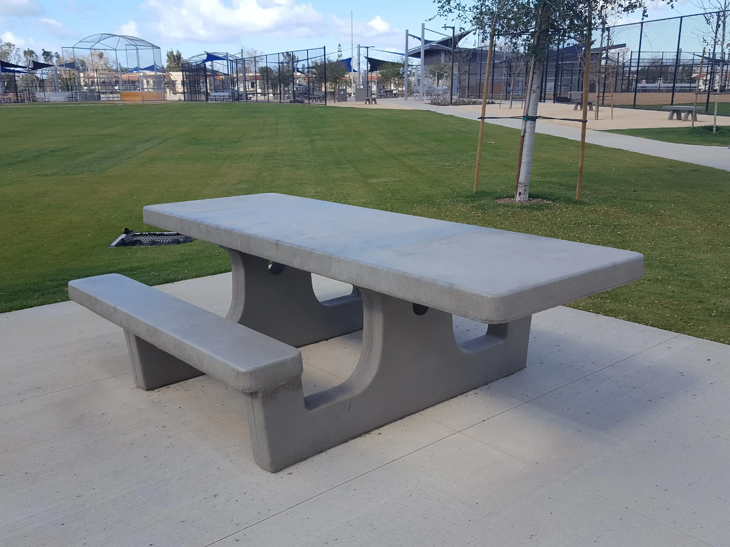 #112S2E - 102" Picnic Table, Wheelchair Access