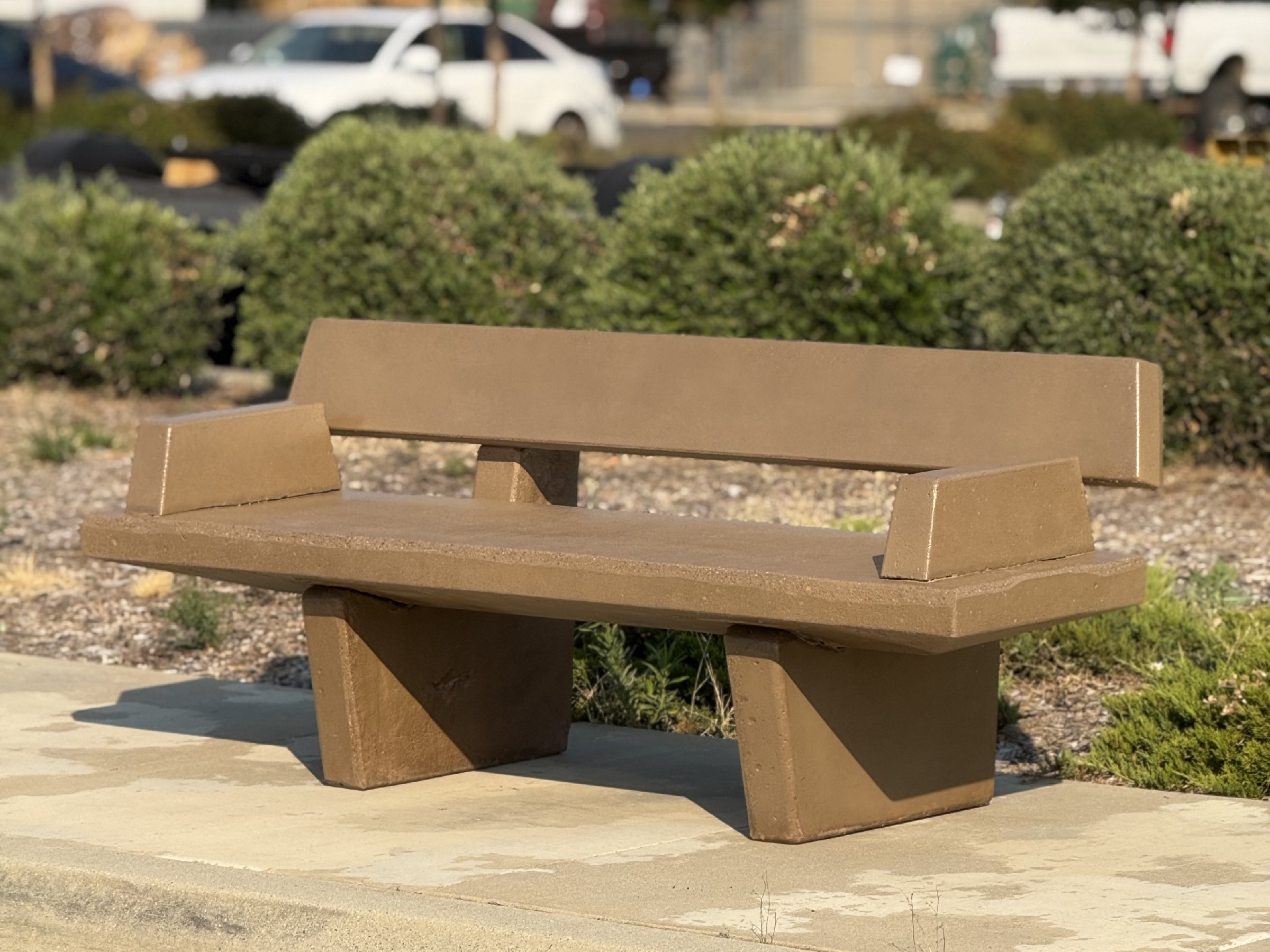 #425 - Angled Bench with armrests