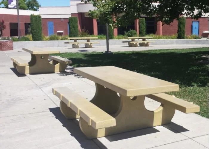 #100SSK - 92" Picnic Tables, Round Legs, Anti-Skate