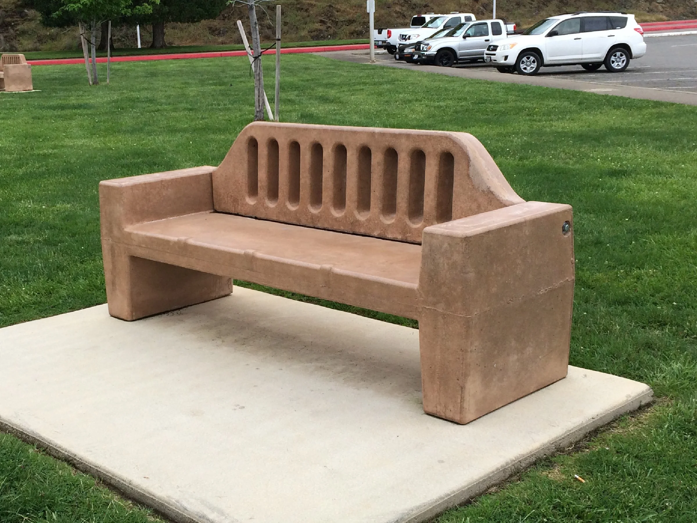 #409SK - Slotted Back Bench