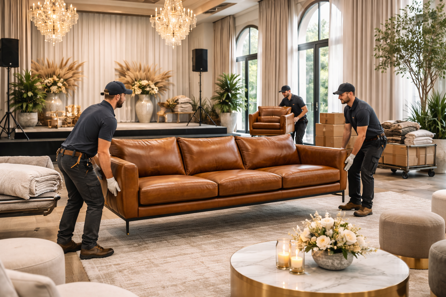 brown leather in event space.png