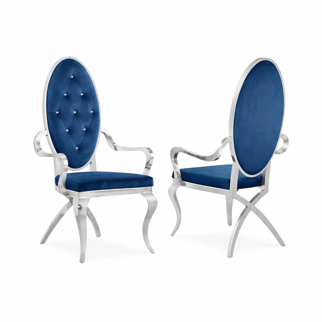 Blue Plush chairs - Rental