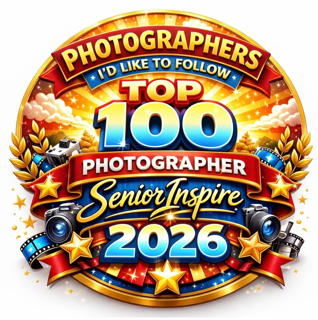I&rsquo;m so incredibly honored to share that I&rsquo;ve been named one of the Top 100 Photographers to Follow in 2026 by Senior Inspire. To be recognized among so many talented senior photographers across the country feels absolutely surreal. What m