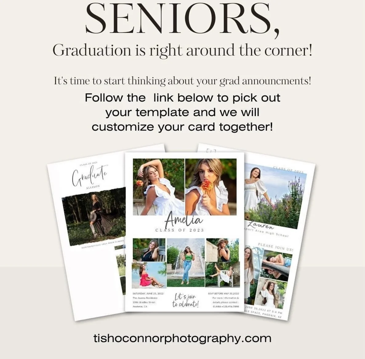 It&rsquo;s the first day of spring! Woohoo! That means graduation is right around the corner! 🎓 It always sneaks up faster than you think, and now is the perfect time to start thinking about your graduation announcements and party plans!
I just plac