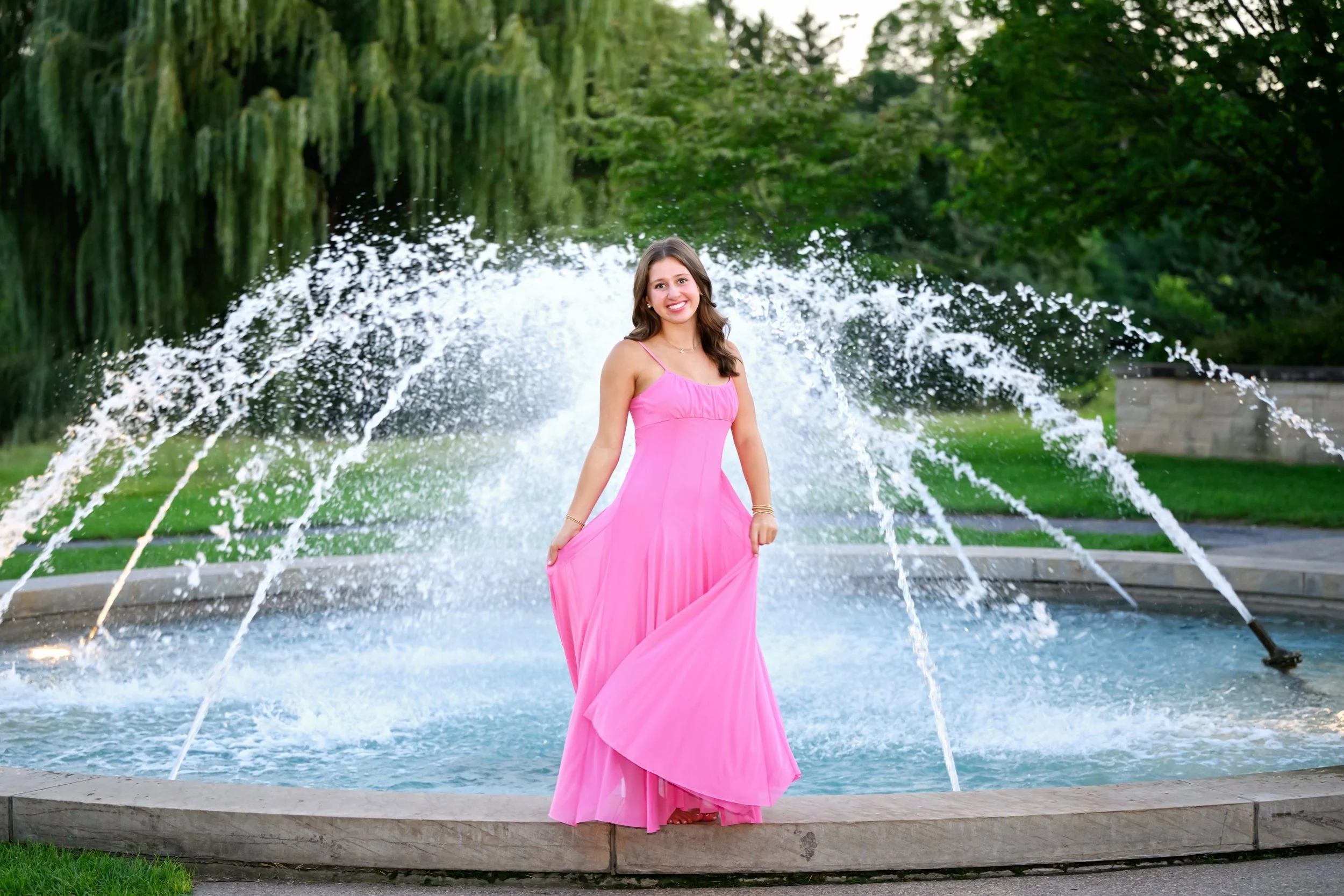 Pretty in Pink! 🎀
Caitlyn showed up with the cutest wardrobe, and that pink dress was basically begging to be twirled. So we did what any reasonable people would do ... we twirled! Then we wandered. Through the flowers. Into the wildflowers. Past th