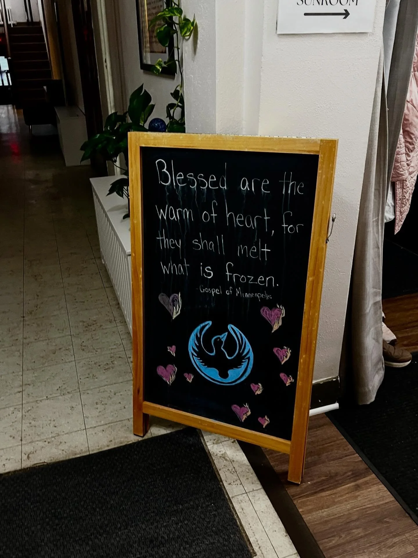 A glimpse into our gathering space. We are grateful for everyone who joined us this last Friday and spent time reflecting, slowing down for connection and dreaming with us. We will be here every other Friday 10 to noon.