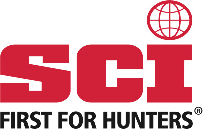 SCI logo with a globe icon and the tagline 'First for Hunters' beneath it.