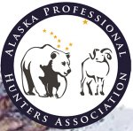 Logo of the Alaska Professional Hunters Association featuring a bear and a deer in a circular design.