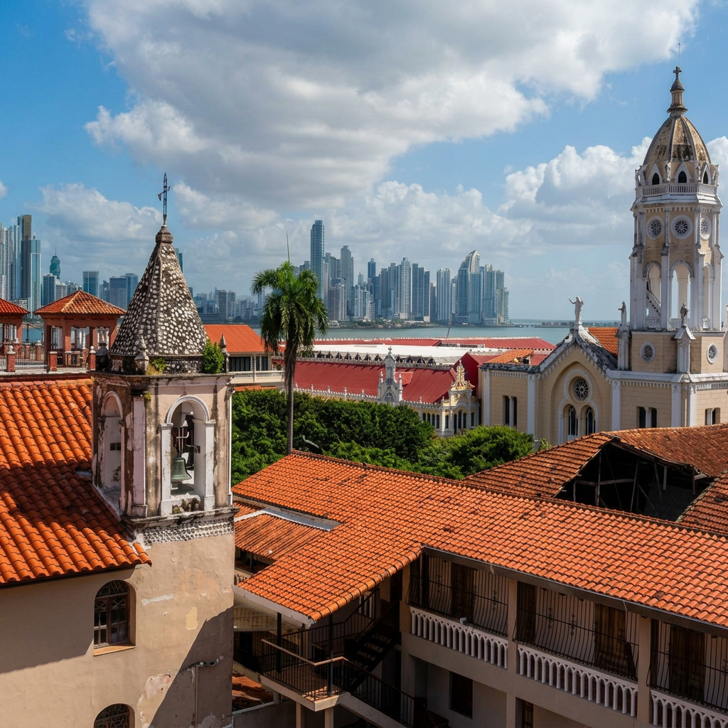 Casco Antiguo Panama City golden hour — colonial district private tour VIARE