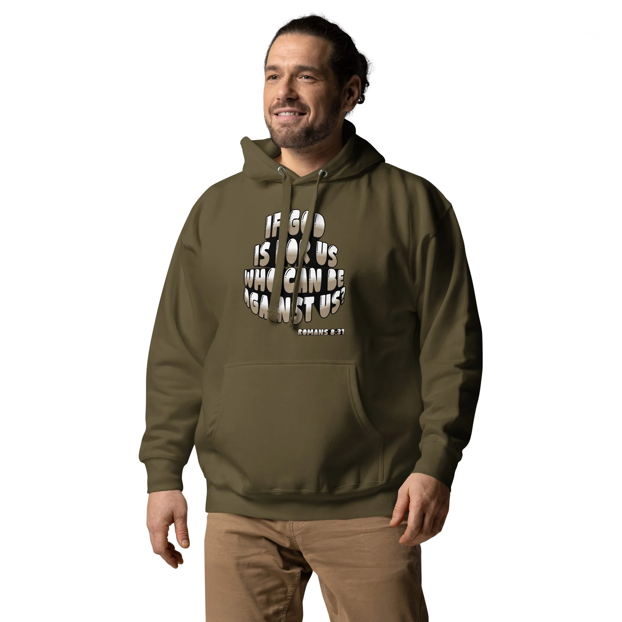If God Is for Us, Who Can Be Against Us Christian Hoodie | Romans 8:31