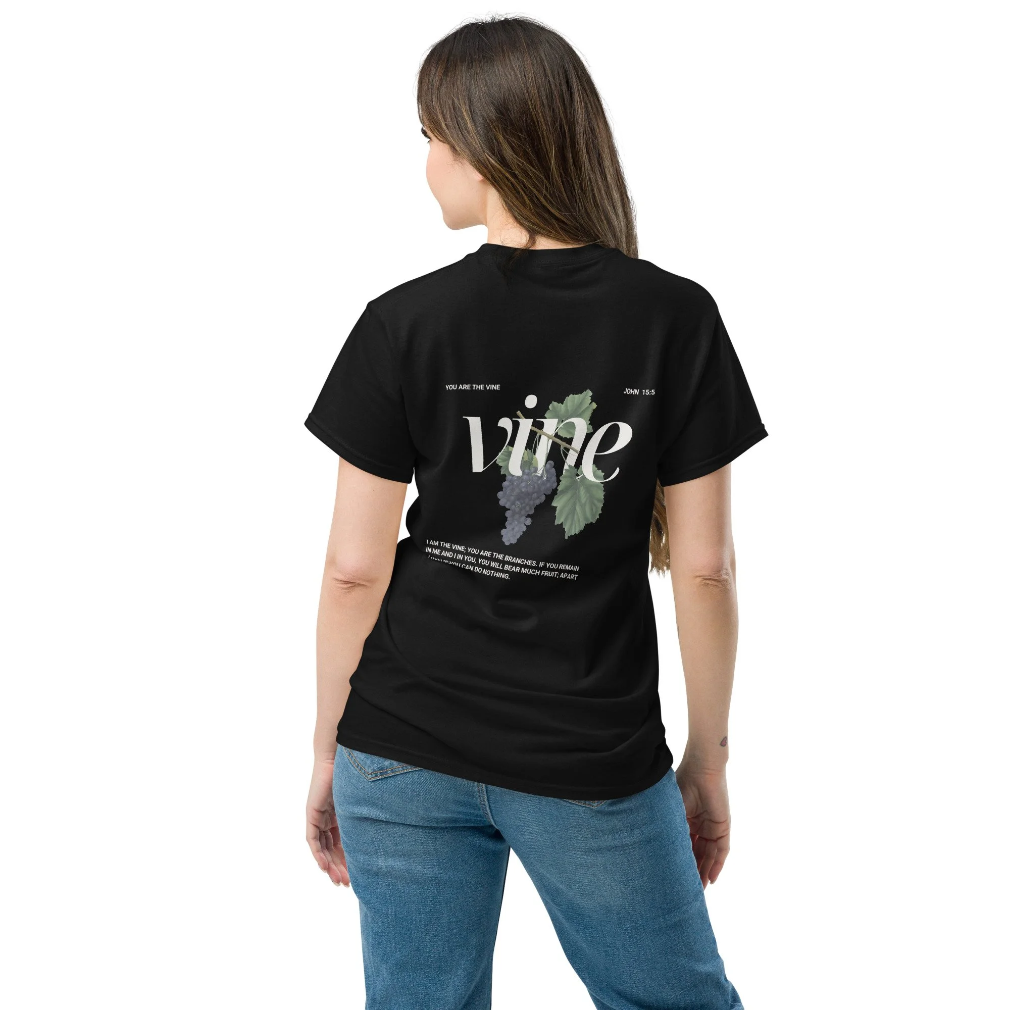 Vine Christian Graphic T-Shirt | John 15:5 
