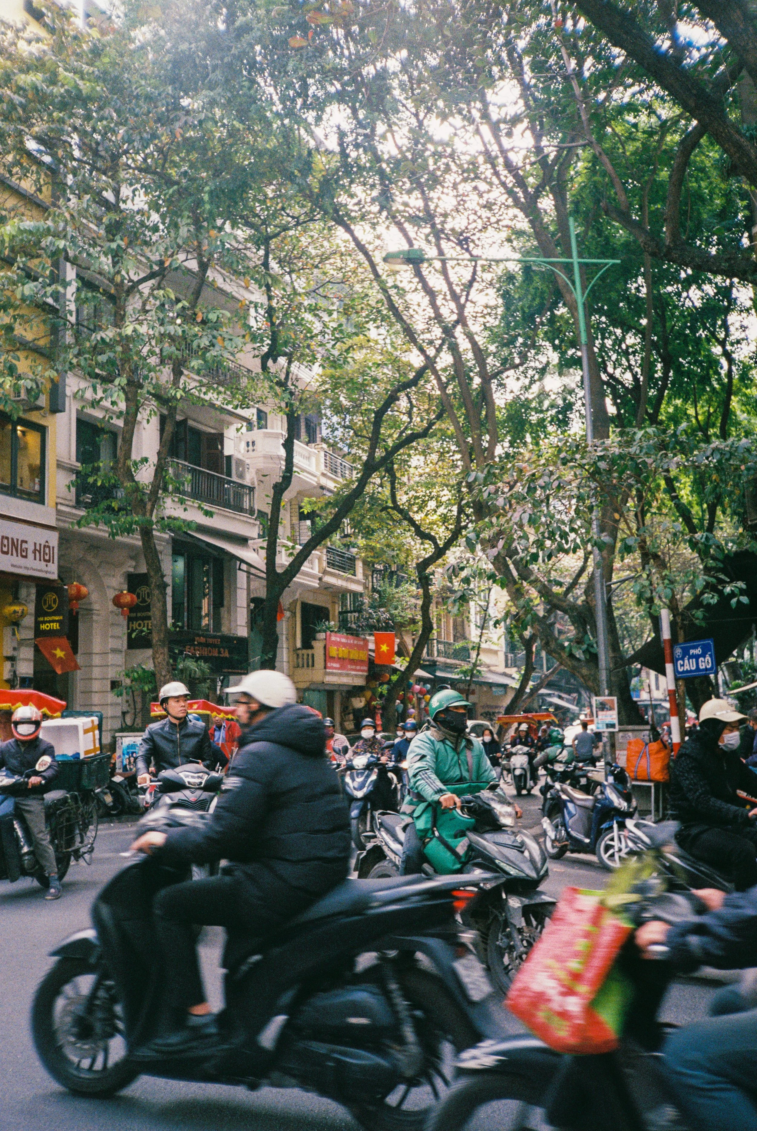 Busy streets of Hanoi, Vietnam