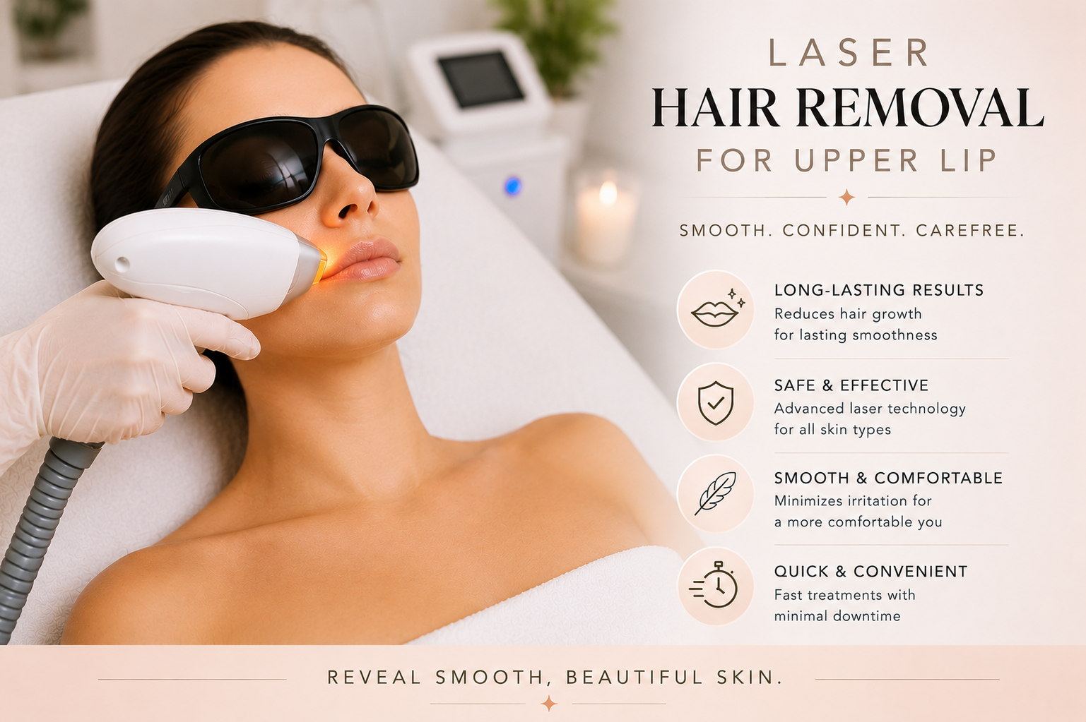 Laser hair removal: Upper lip