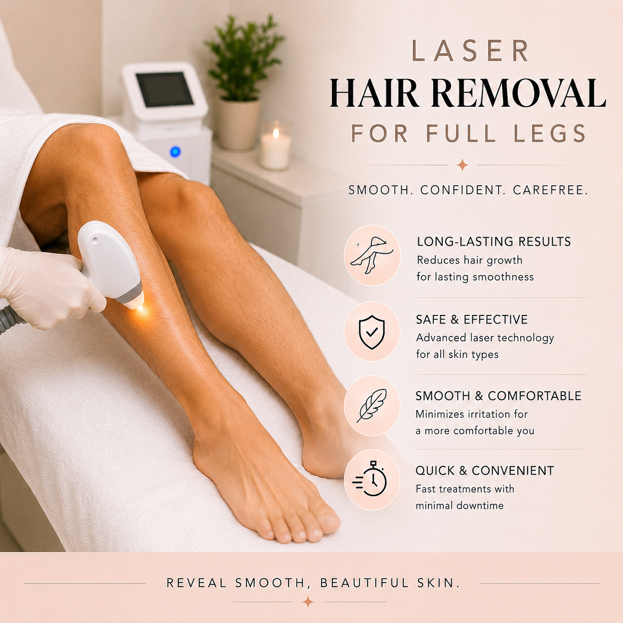 Laser Hair Removal: Full Legs