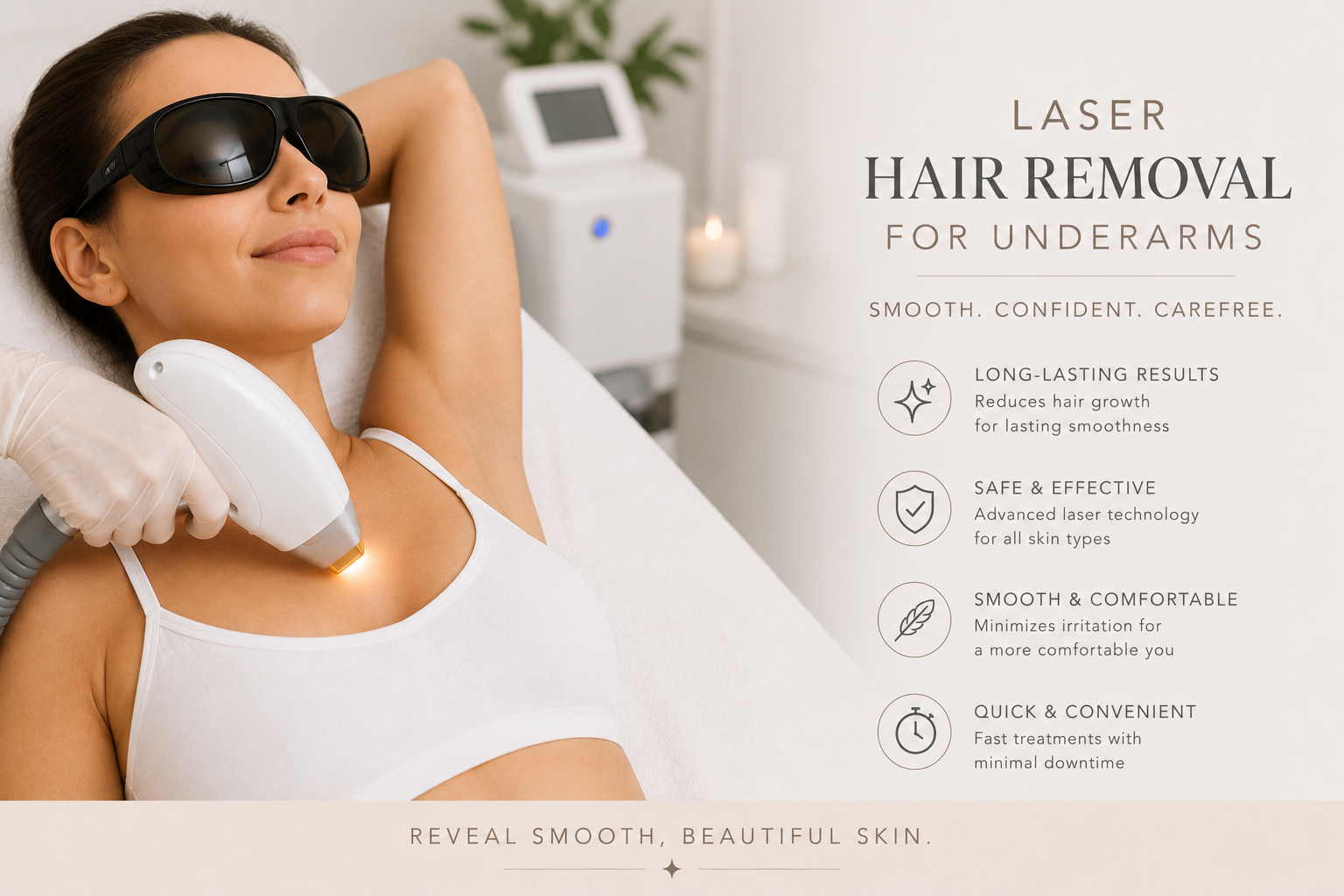 Laser hair removal: Under arms