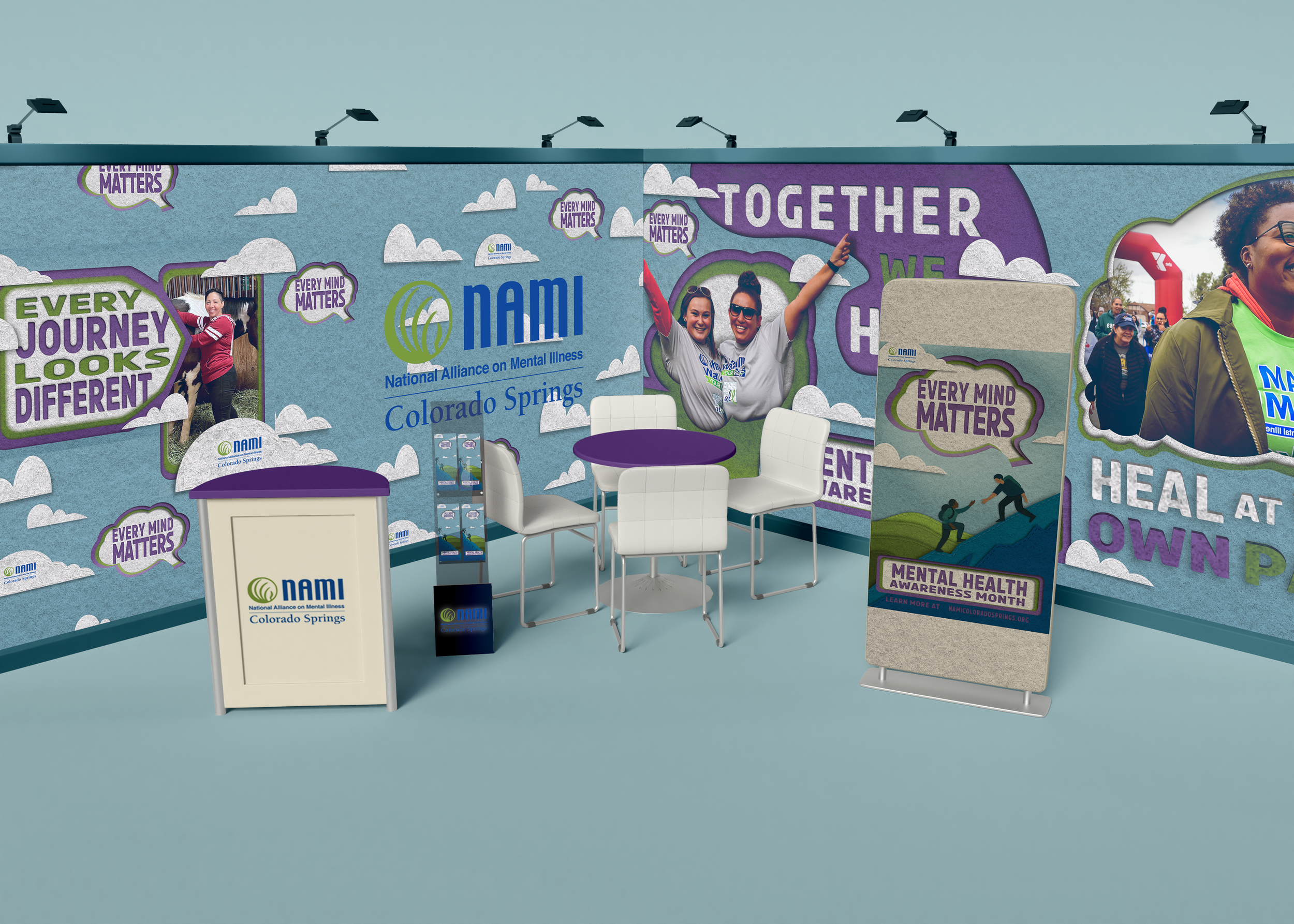 NAMI Campaign Event Booth Mockup