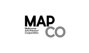 Melbouren Arts Precinct Corporation BW logo.png