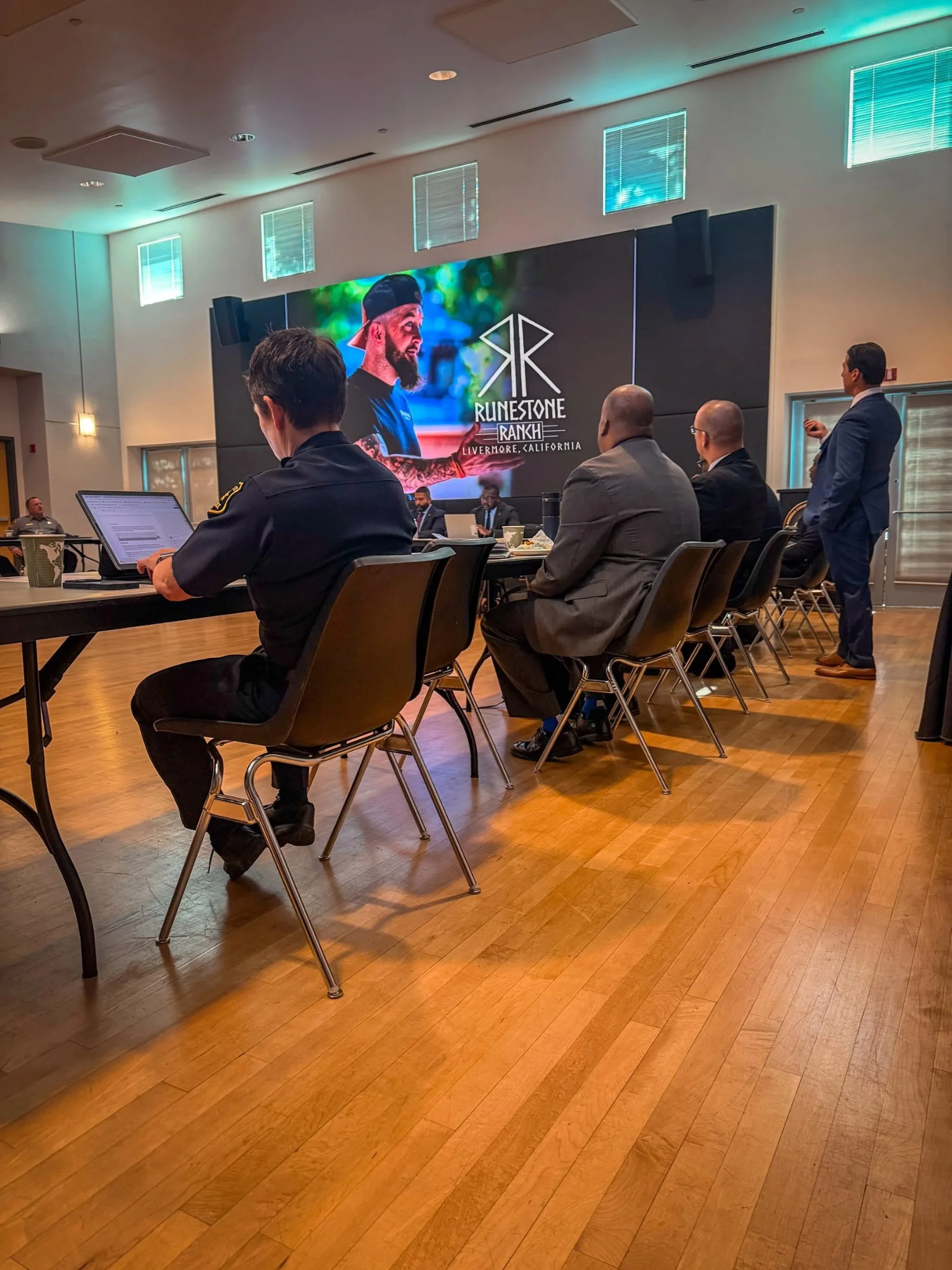 Thank you to the members of the Alameda County Chiefs of Police and Sheriff&rsquo;s Association for taking the time to learn more about Runestone Ranch and the work being done to support first responder readiness.

Meaningful conversations like these