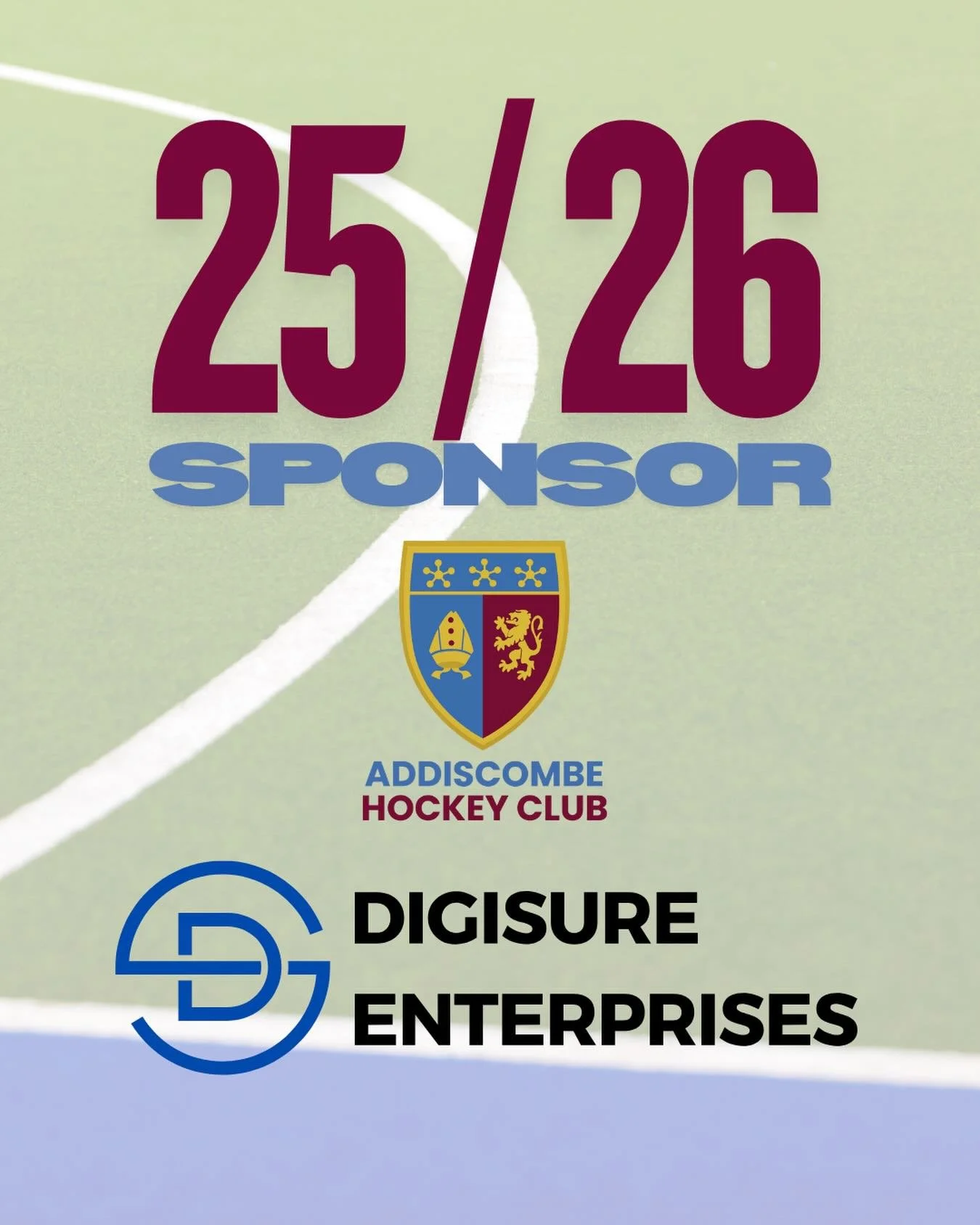 Proudly sponsored by Digisure Enterprises this season 🏑

What do we have in common?

1. Building teamwork and leadership on the pitch and in our tech solutions every day. 
2. Encouraging physical health and community connection is at the backbone of