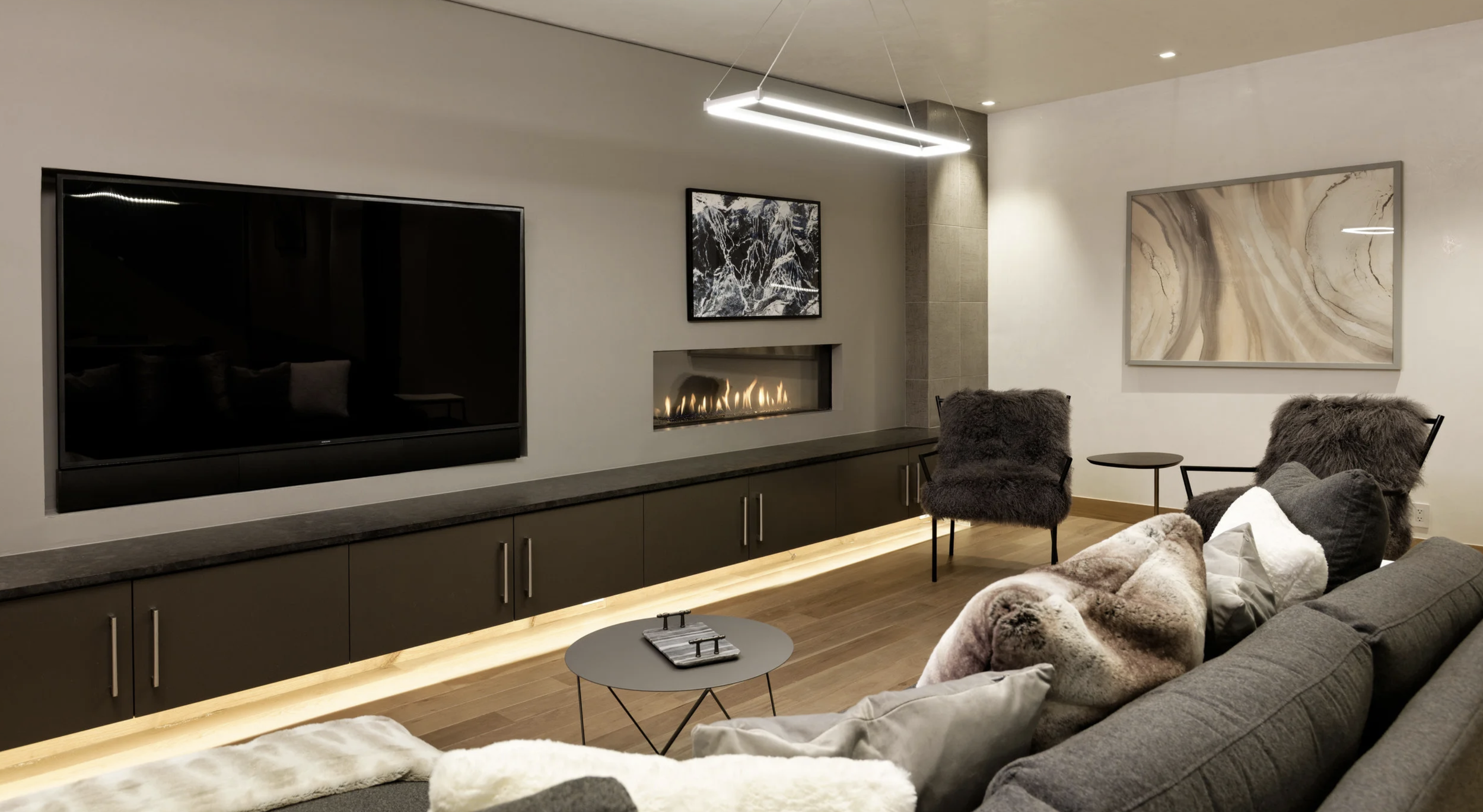 Comfortable Media Room